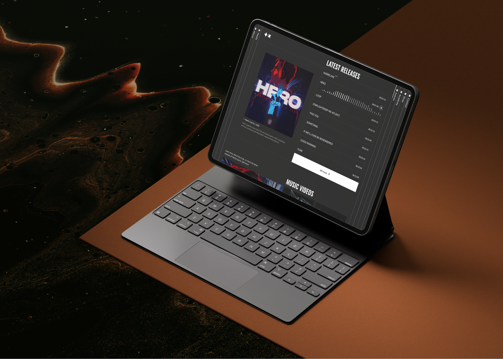 Martin Garrix | landing page — Изображение №4 — Интерфейсы на Dprofile