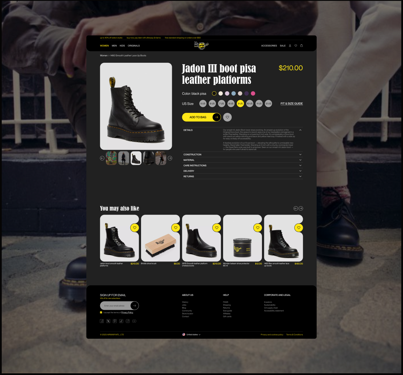 Dr. Martens | e-commerce — Изображение №11 — Интерфейсы на Dprofile