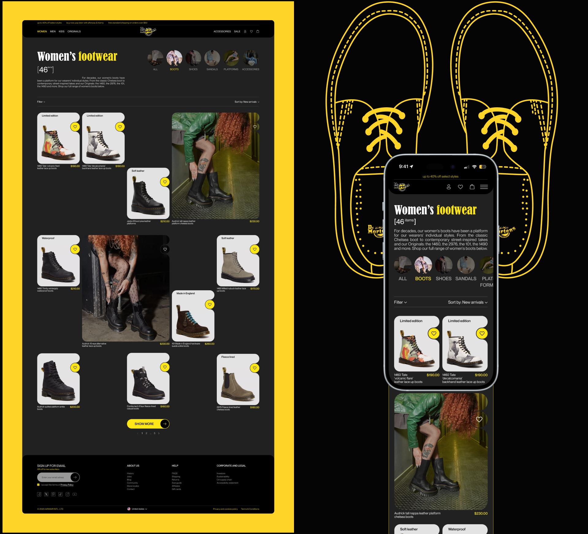 Dr. Martens | e-commerce — Изображение №8 — Интерфейсы на Dprofile