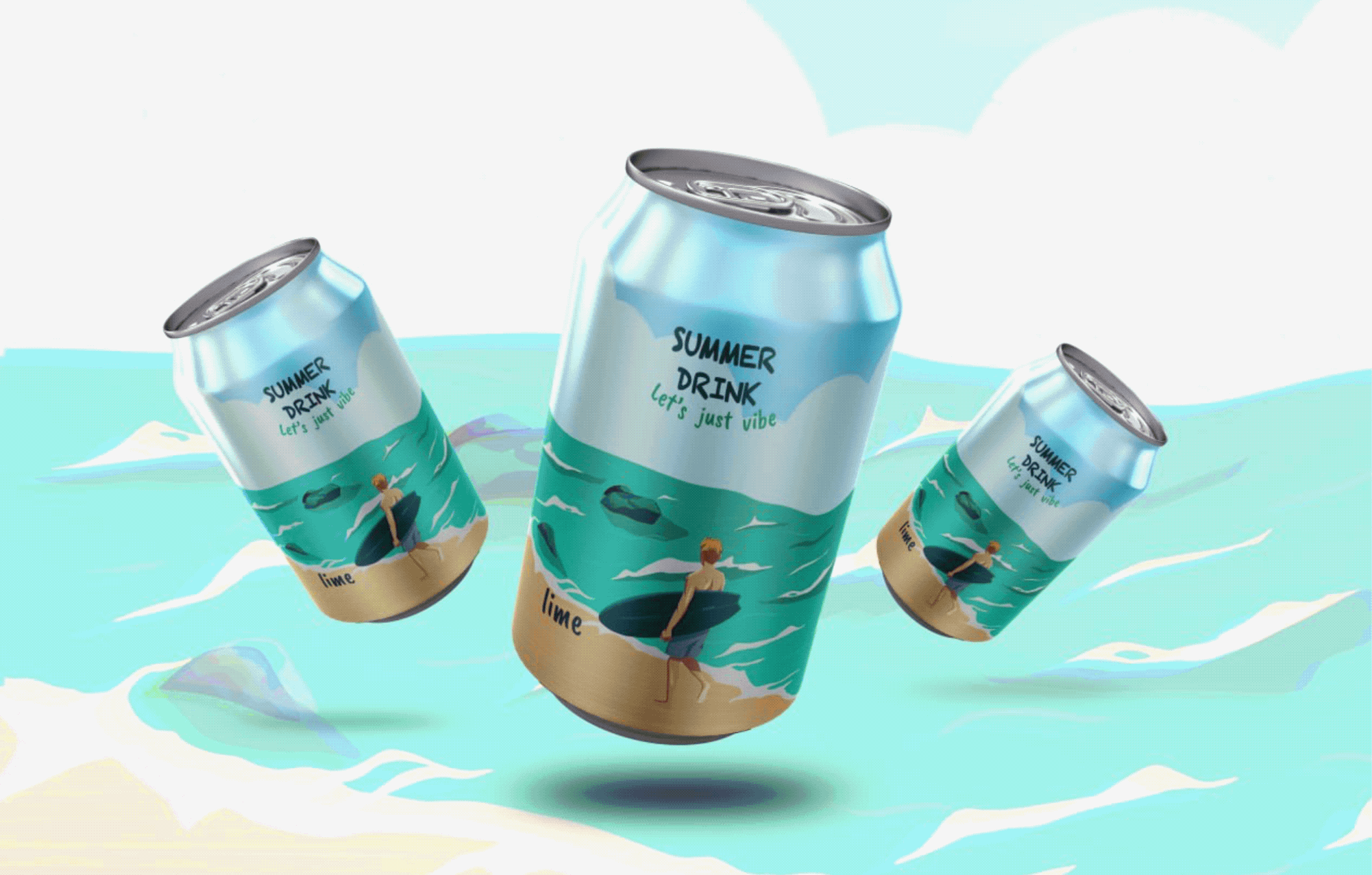 Summer drink | Дизайн упаковки — Изображение №13 — Брендинг, Иллюстрация на Dprofile