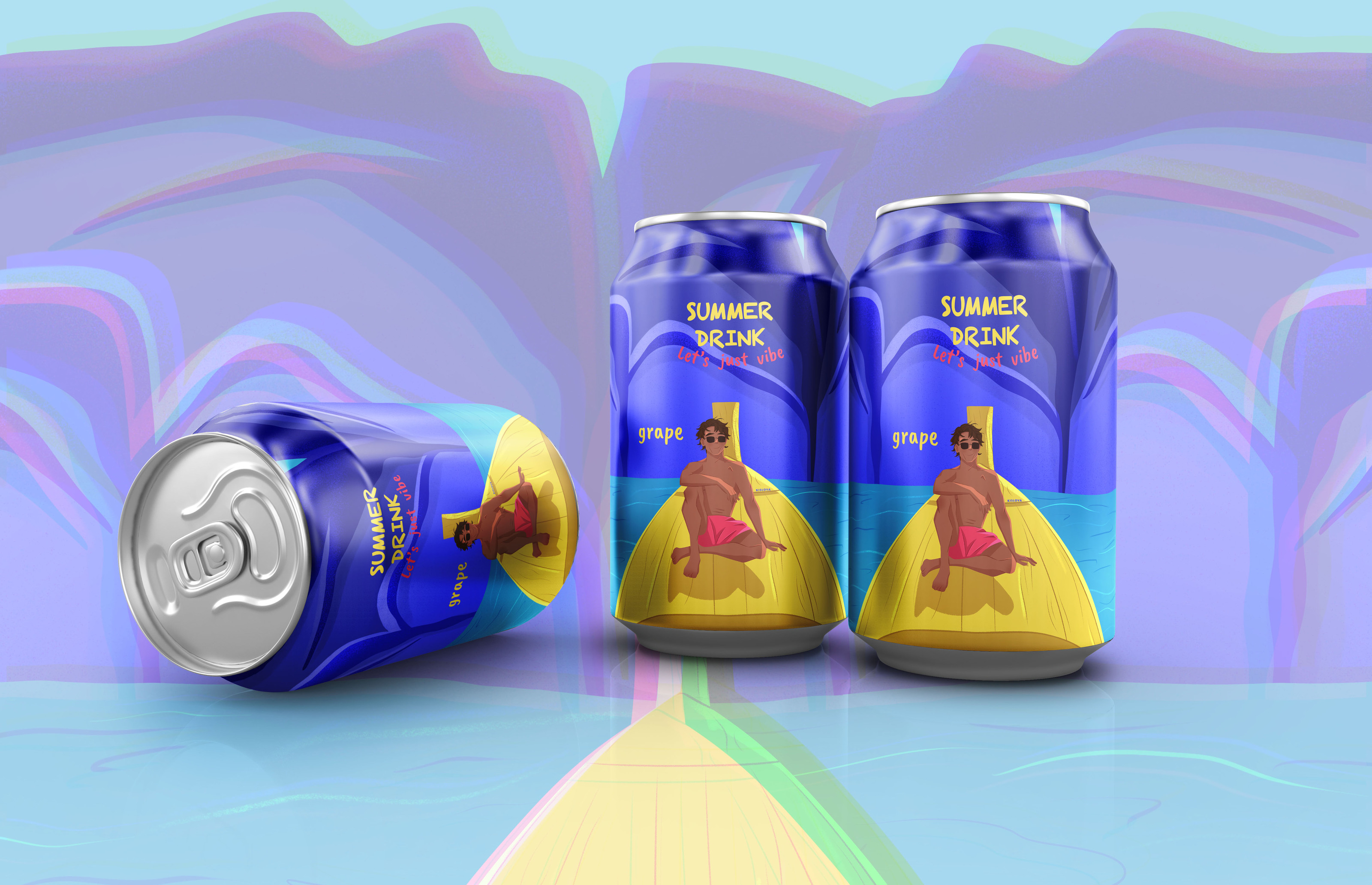 Summer drink | Дизайн упаковки — Изображение №10 — Брендинг, Иллюстрация на Dprofile