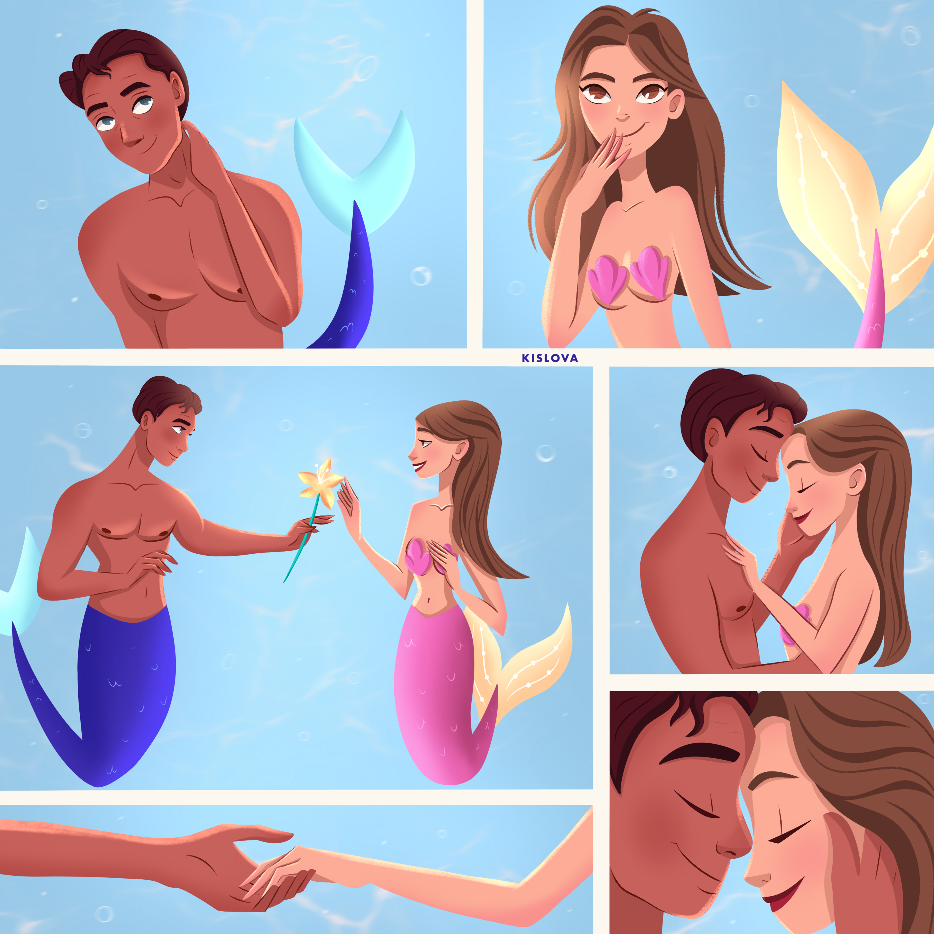 Русалки | Mermay 2024 — Изображение №24 — Иллюстрация на Dprofile