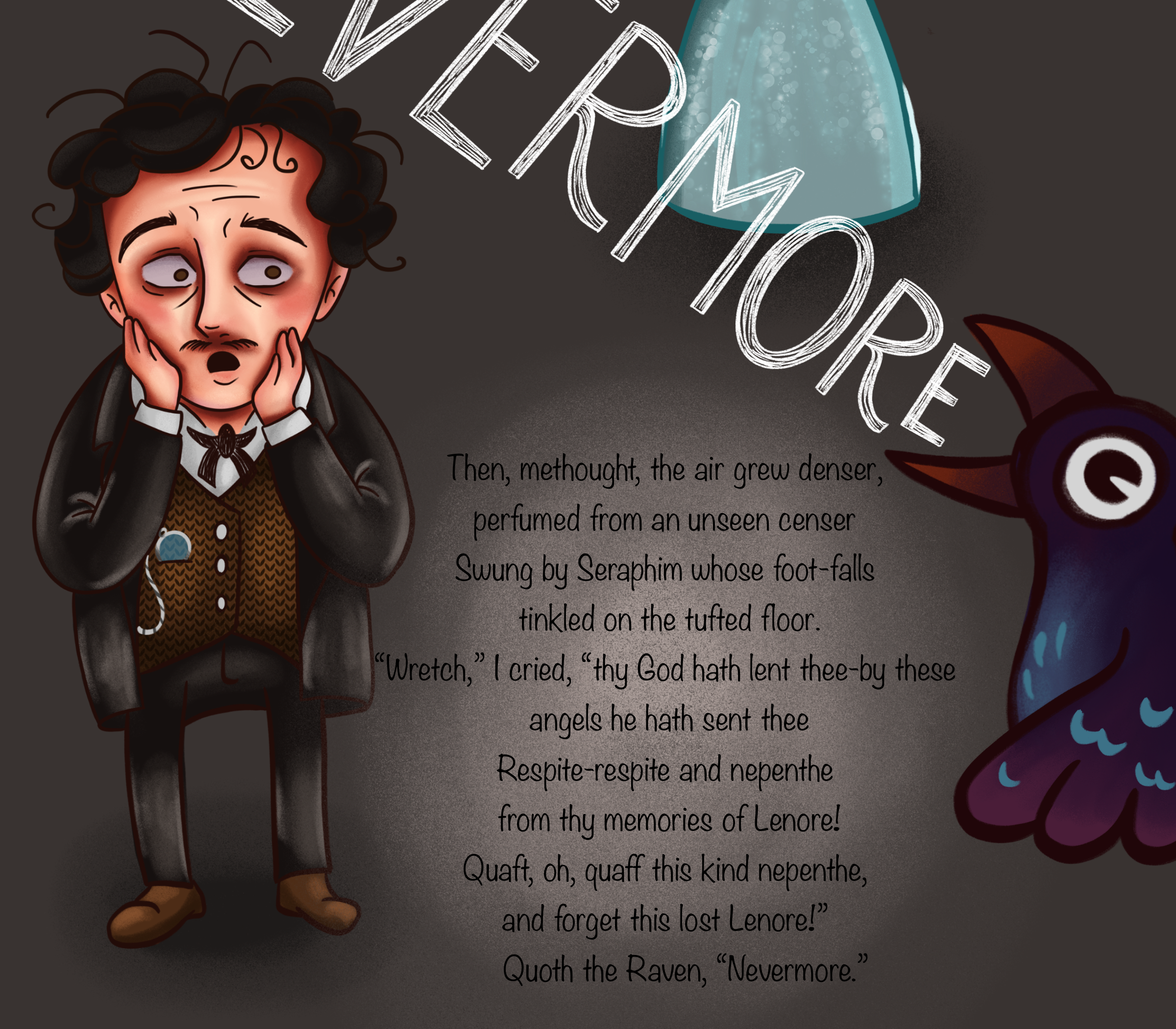 Illustrations for the works of E.A. Poe - The Raven — Изображение №6 — Брендинг, Иллюстрация на Dprofile