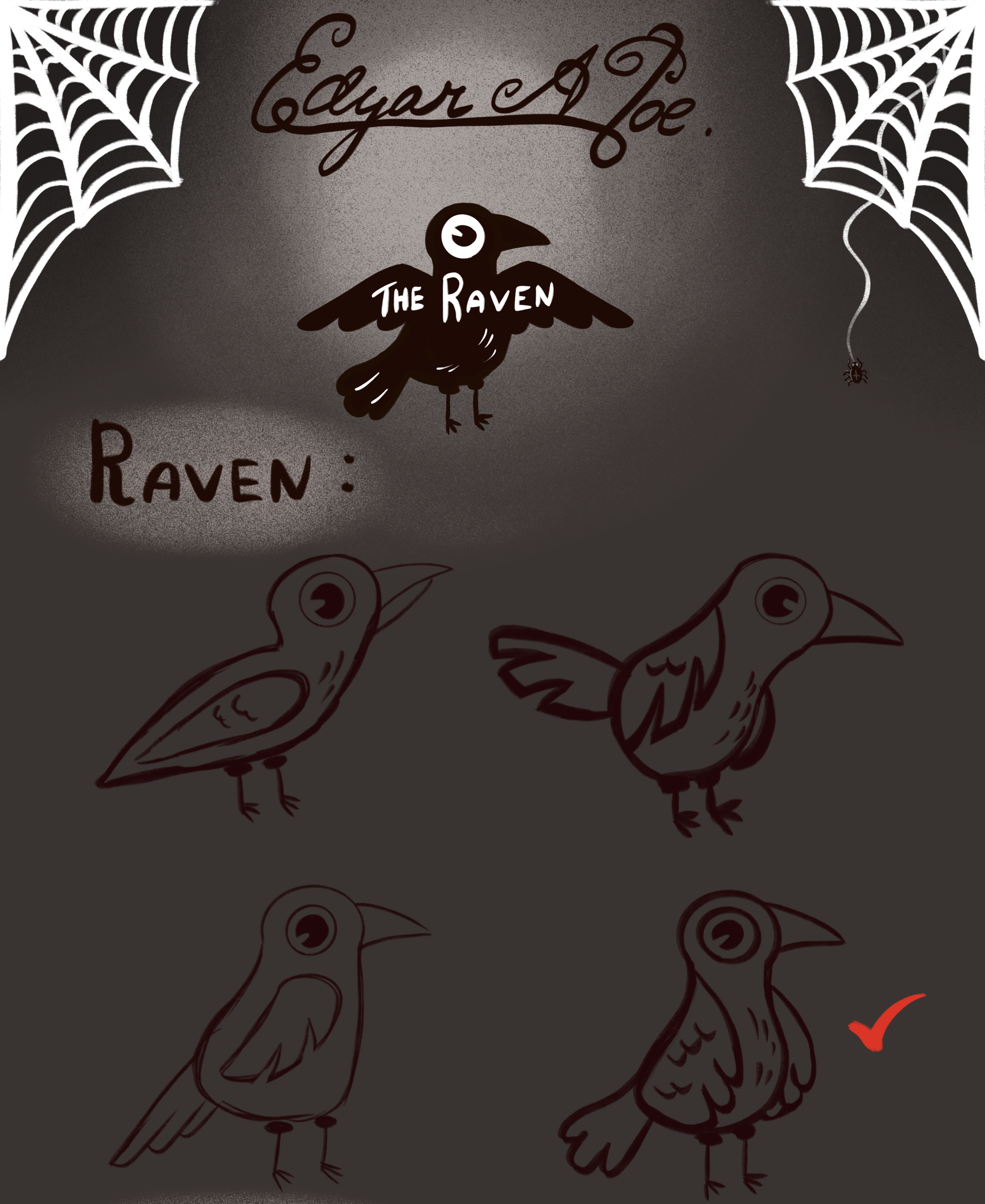 Illustrations for the works of E.A. Poe - The Raven — Изображение №1 — Брендинг, Иллюстрация на Dprofile