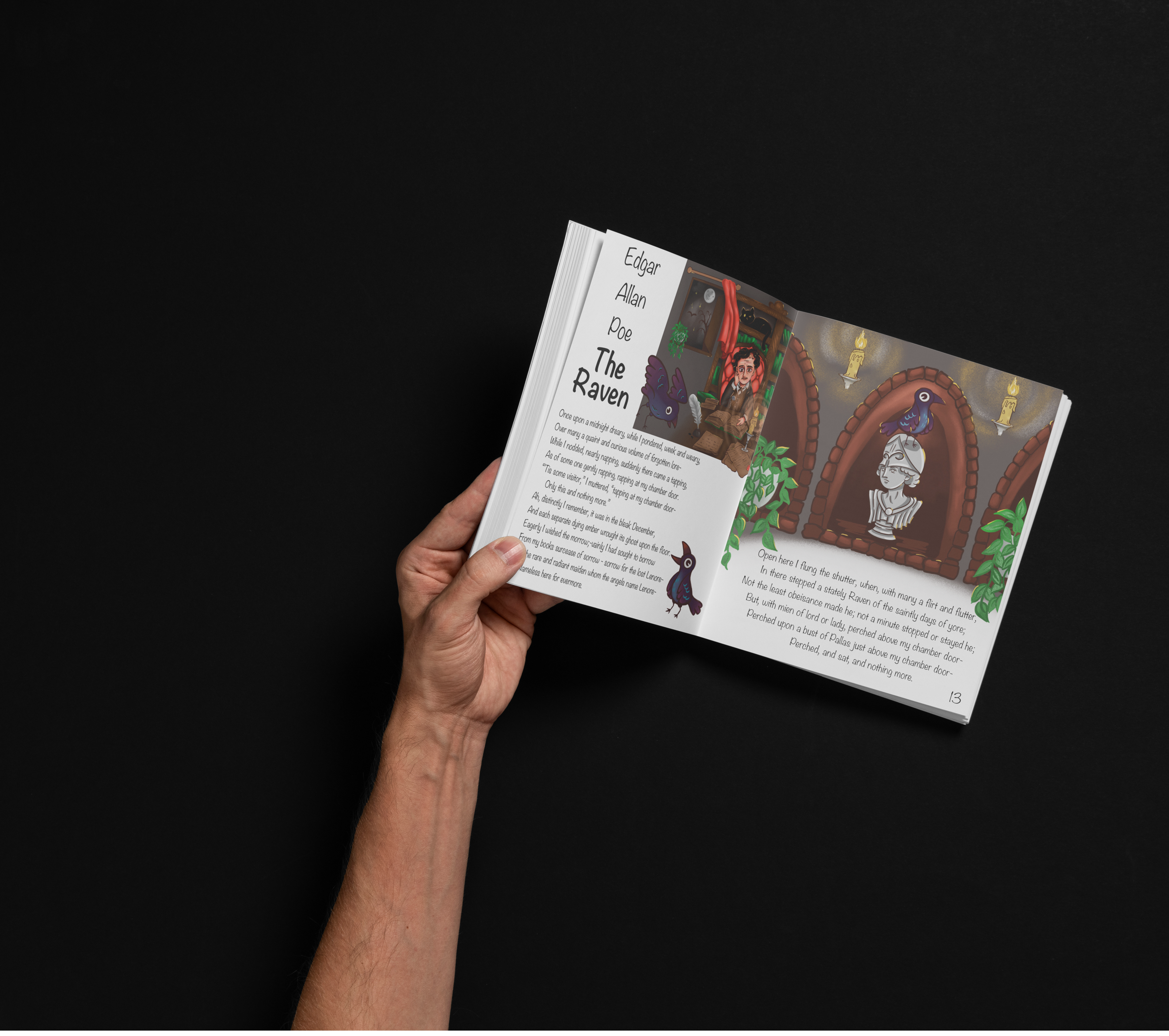 Illustrations for the works of E.A. Poe - The Raven — Изображение №7 — Брендинг, Иллюстрация на Dprofile