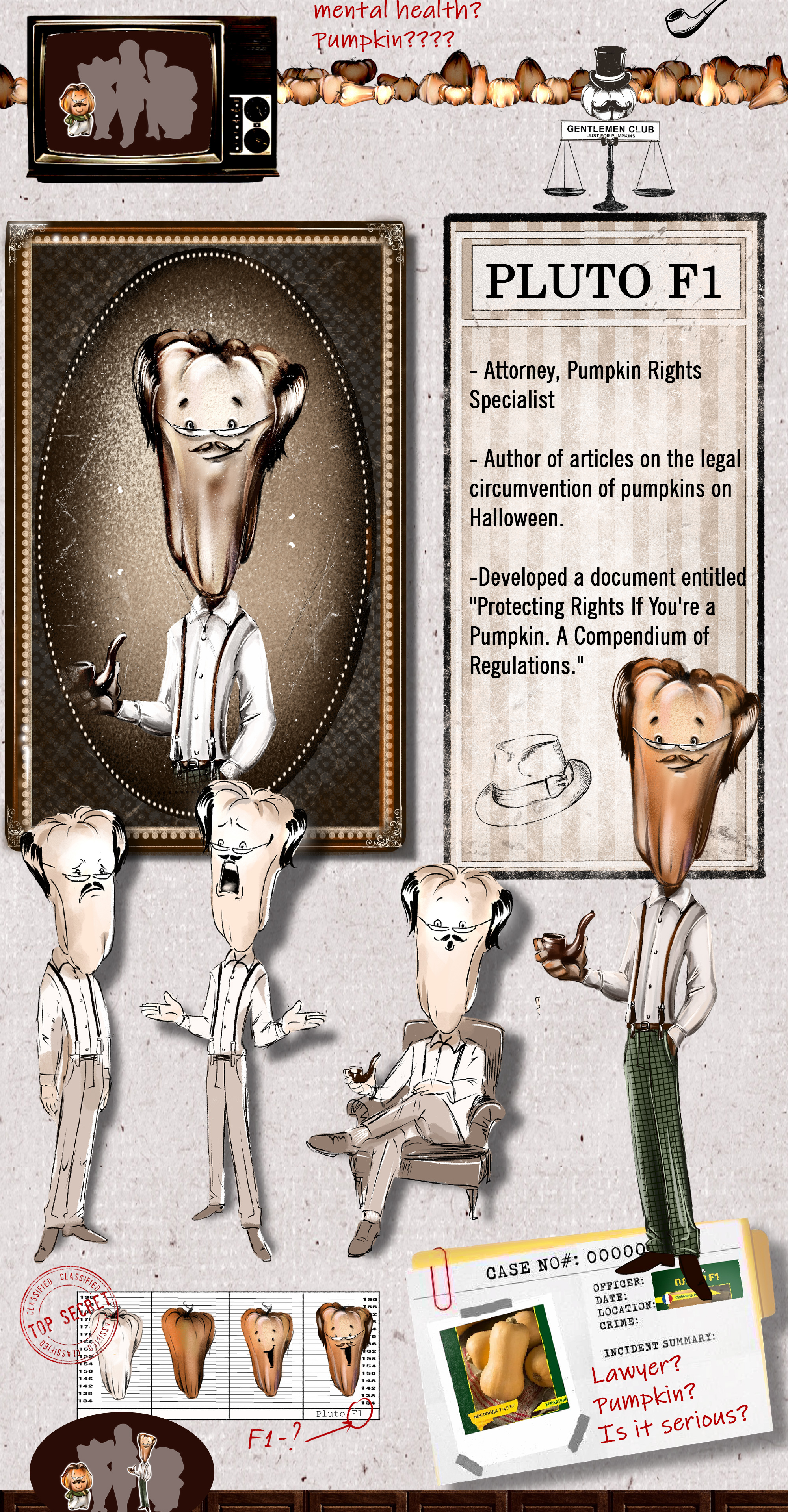 GENTLEMEN'S CLUB / just for Pumpkins — Изображение №3 — Иллюстрация на Dprofile