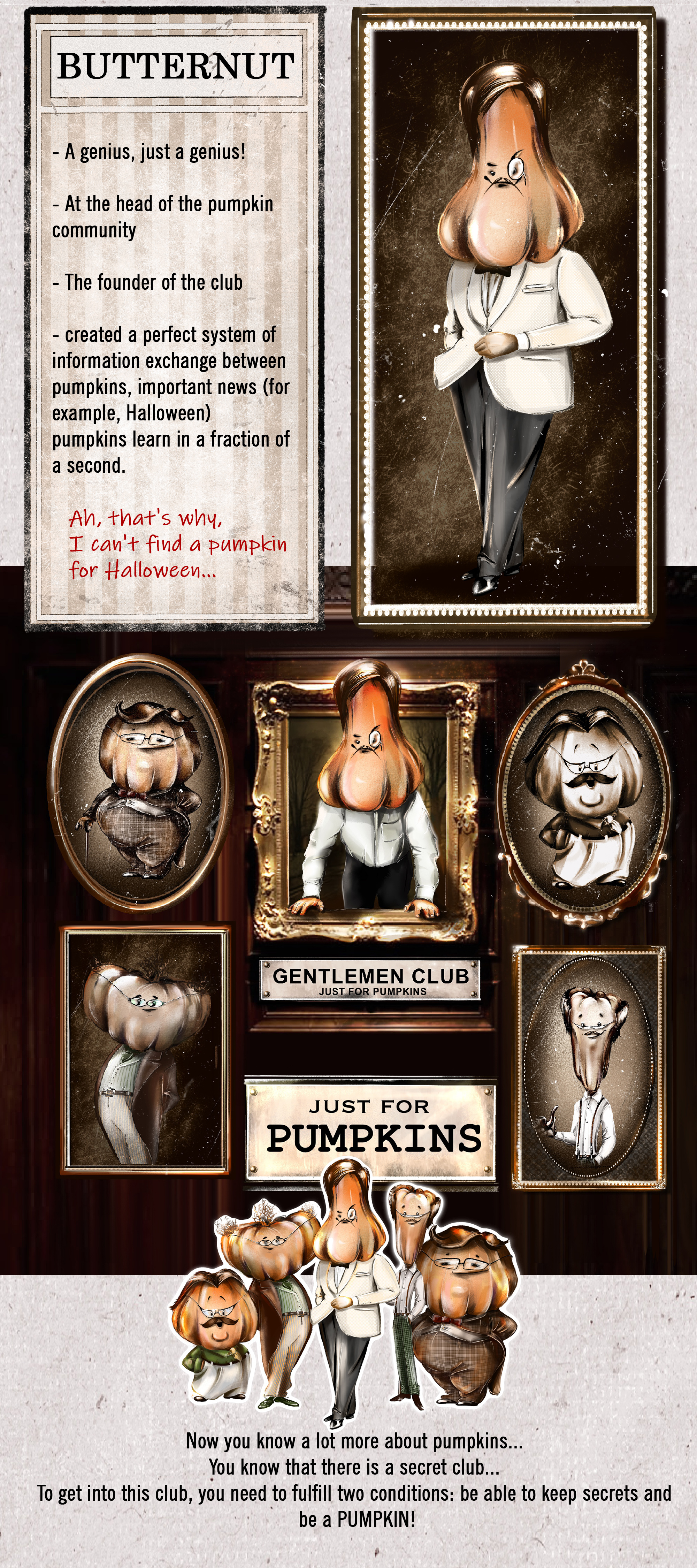 GENTLEMEN'S CLUB / just for Pumpkins — Изображение №7 — Иллюстрация на Dprofile