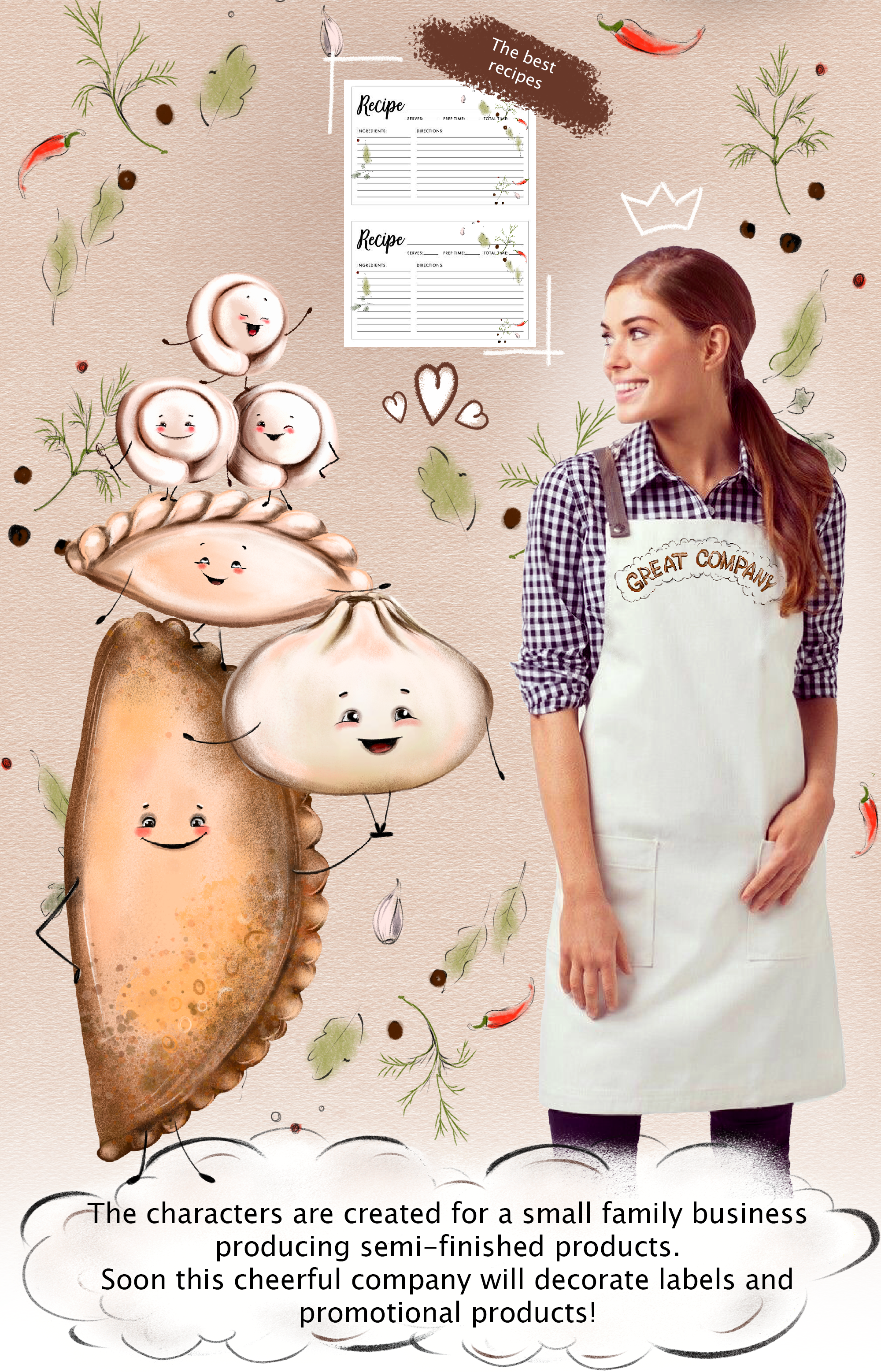 Characters for family business (semi-finished products) — Изображение №7 — Иллюстрация на Dprofile