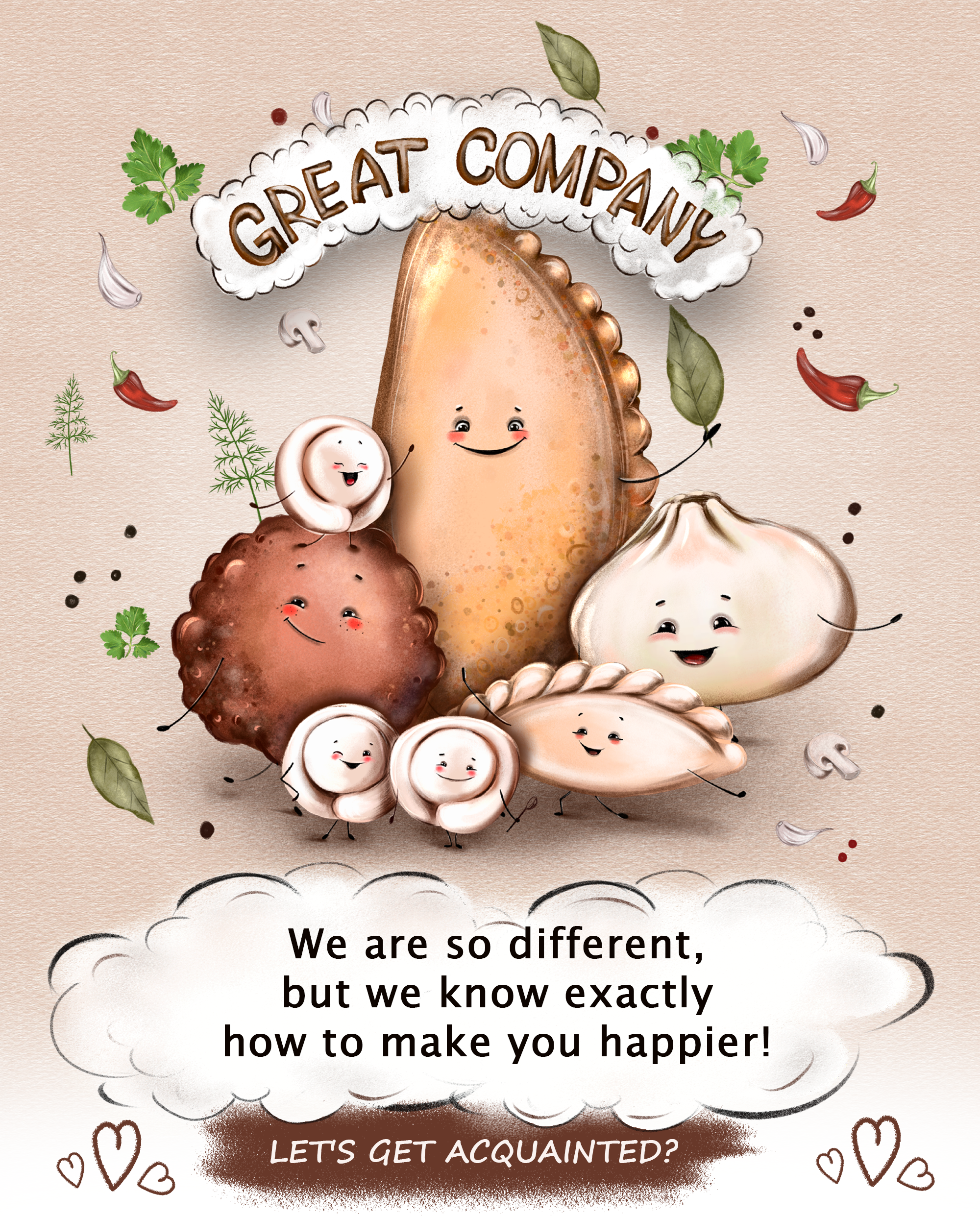 Characters for family business (semi-finished products) — Изображение №1 — Иллюстрация на Dprofile