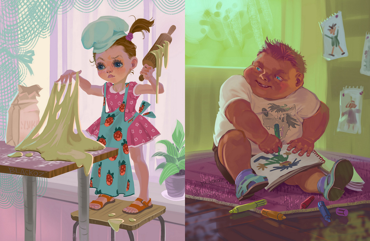 Children's characters — Изображение №2 — Иллюстрация на Dprofile