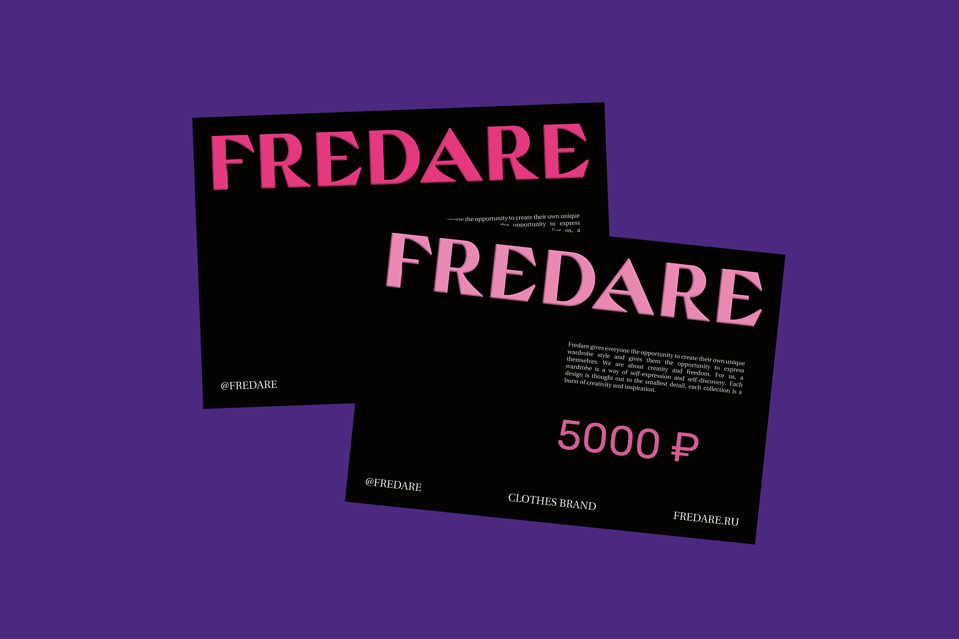 FREDARE / identity for clothes brand — Изображение №5 — Брендинг на Dprofile