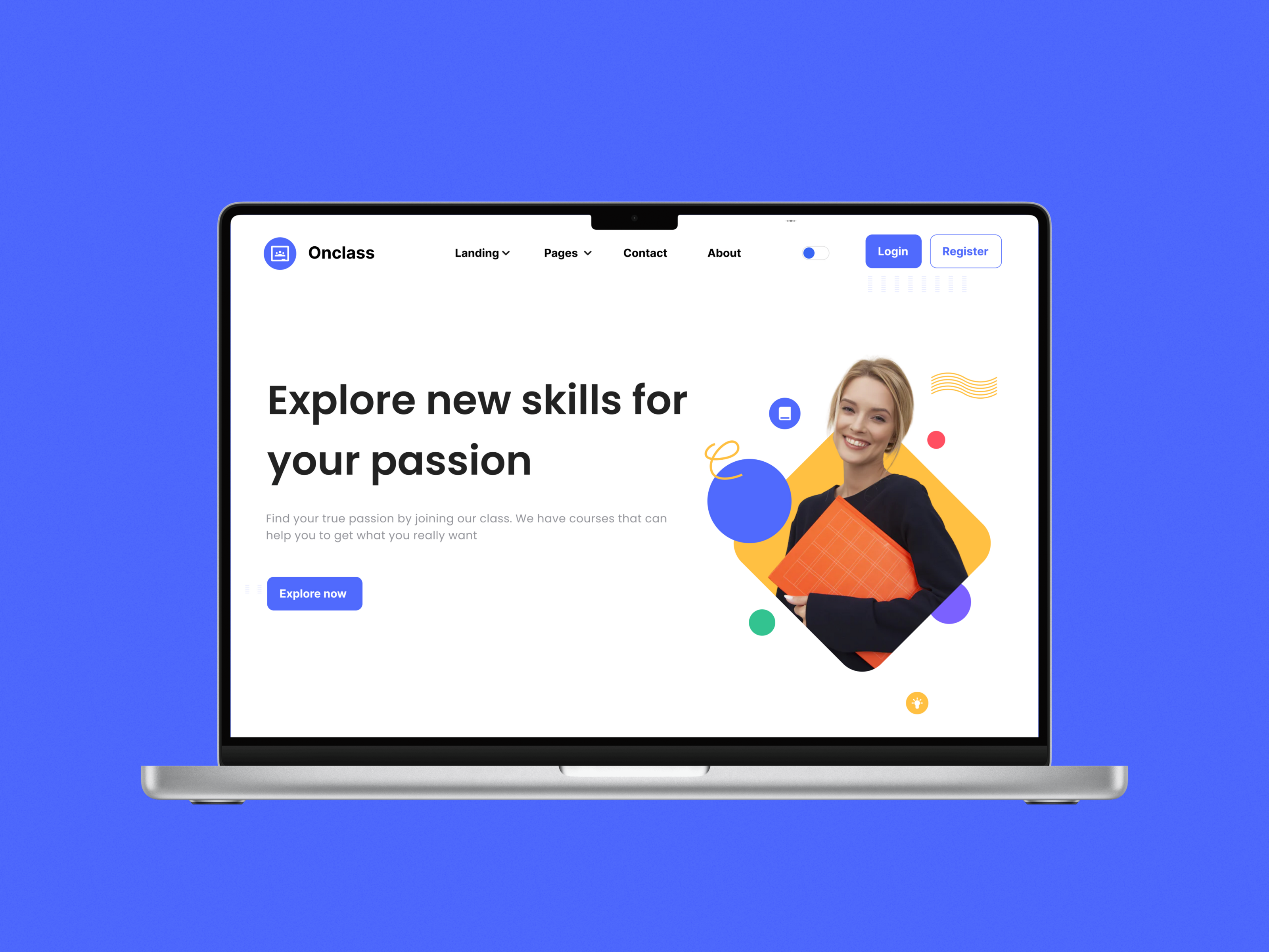 Landing page for educational platform/лендинг — Изображение №1 — Интерфейсы на Dprofile