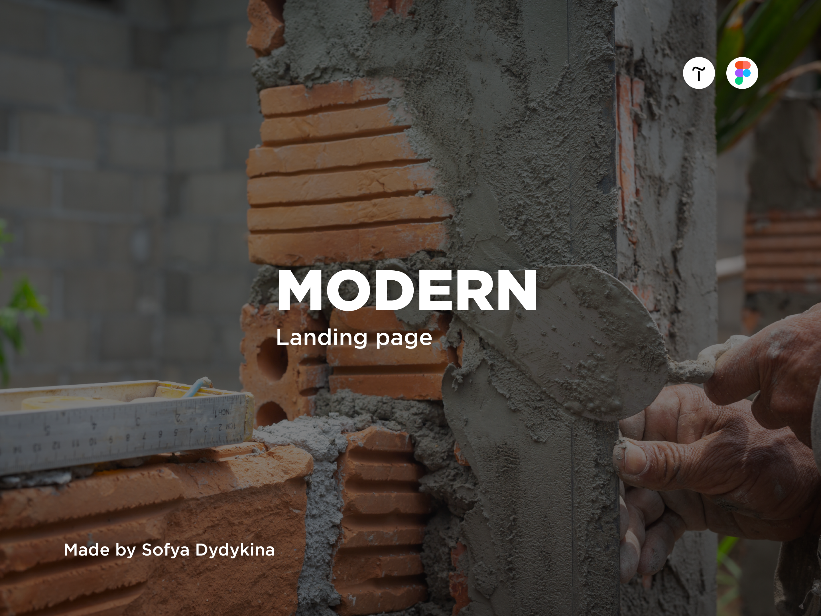 Landing page "Modern" — Изображение №1 — Интерфейсы на Dprofile