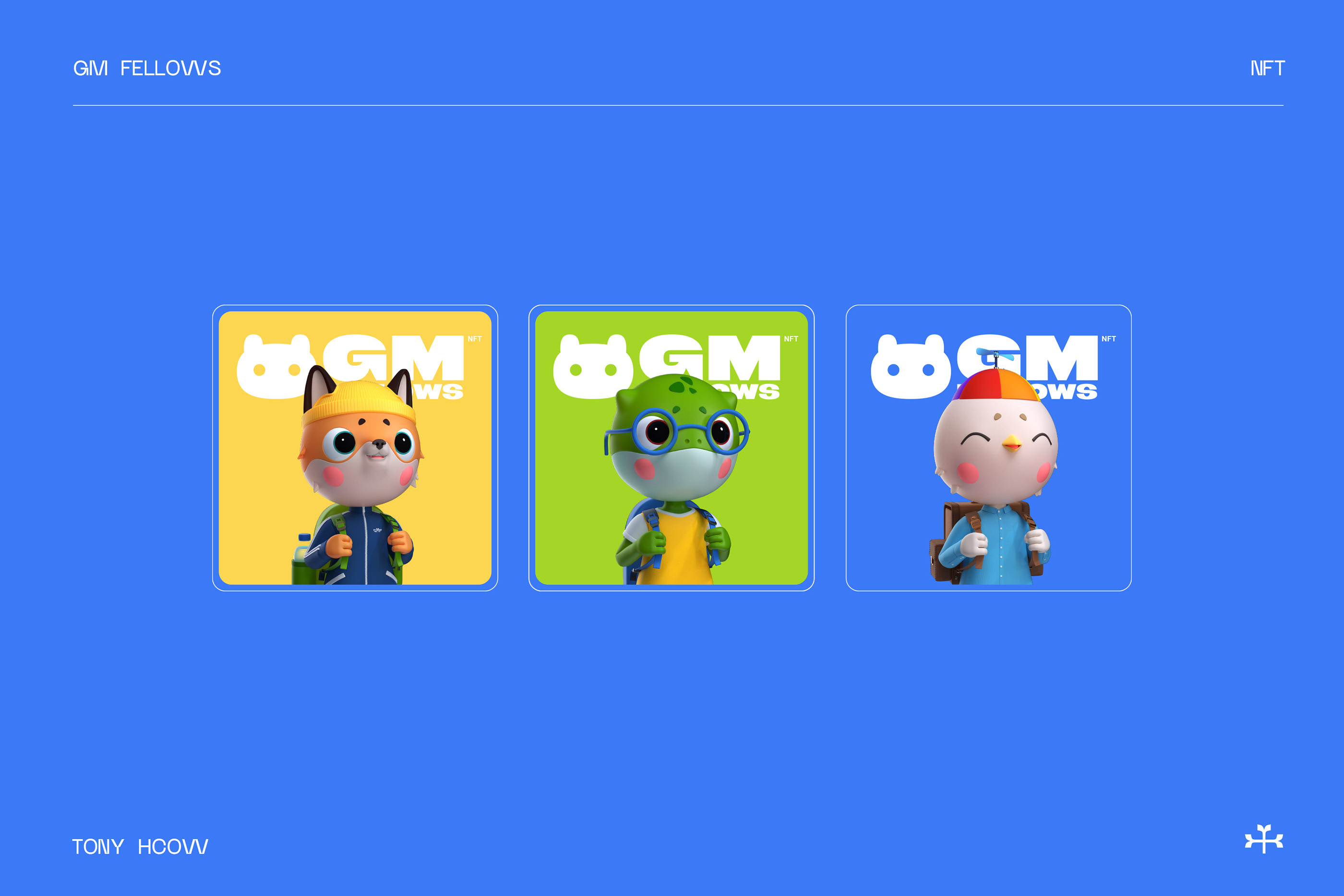 GM FELLOWS / NFT PROJECT IDENTITY — Изображение №8 — Брендинг, Иллюстрация на Dprofile