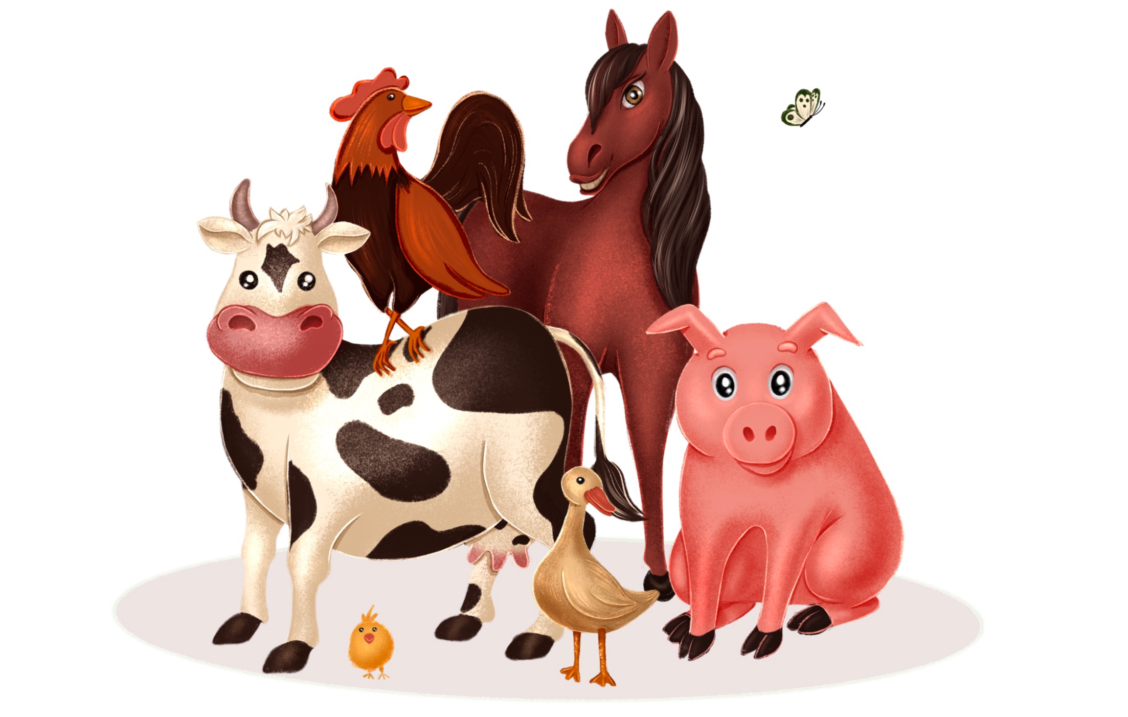 Farm animals — Изображение №1 — Иллюстрация на Dprofile