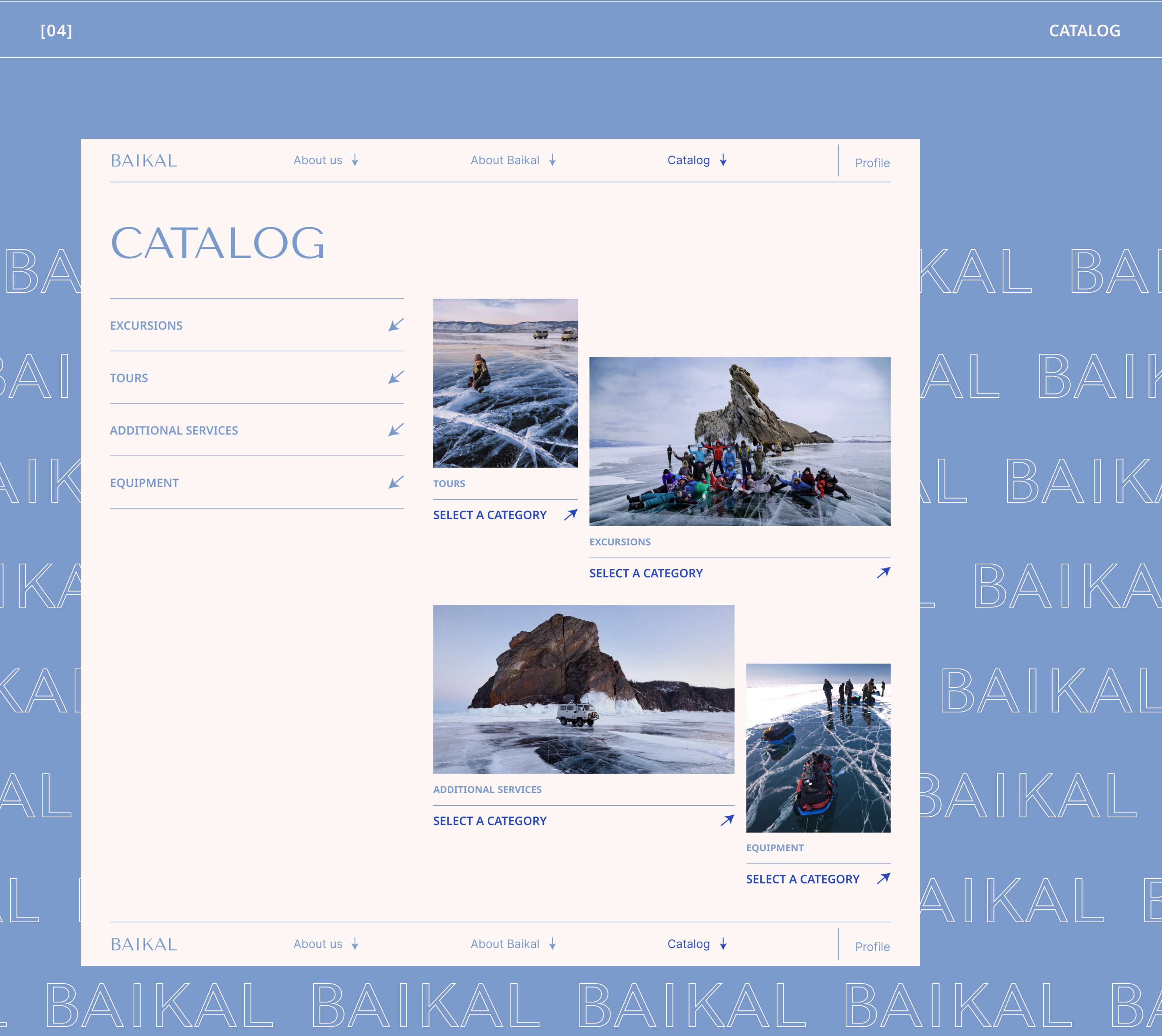 BAIKAL — Tour agency | WEBSITE REDESIGN CONCEPT — Изображение №11 — Интерфейсы, Брендинг на Dprofile