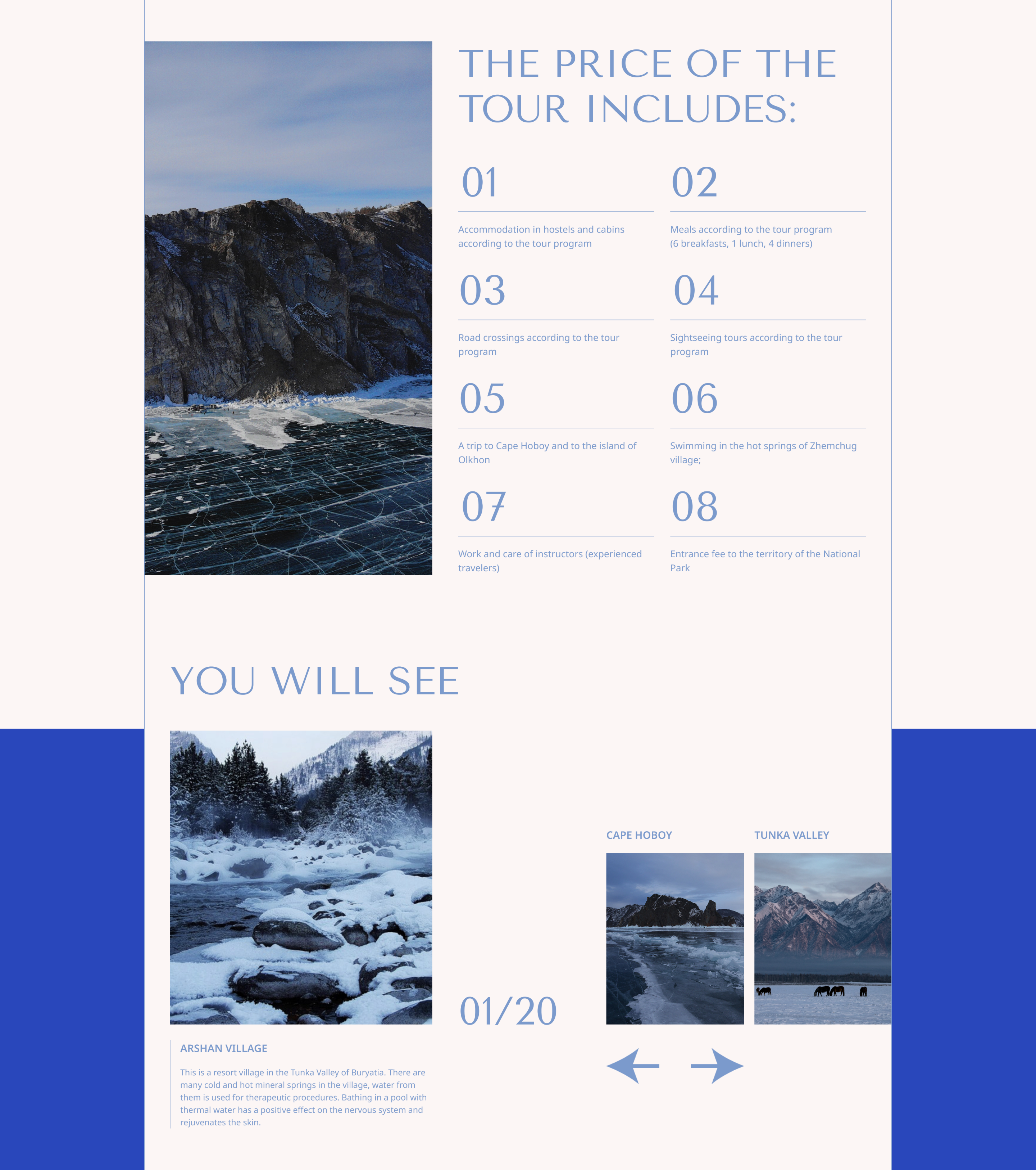 BAIKAL — Tour agency | WEBSITE REDESIGN CONCEPT — Изображение №19 — Интерфейсы, Брендинг на Dprofile