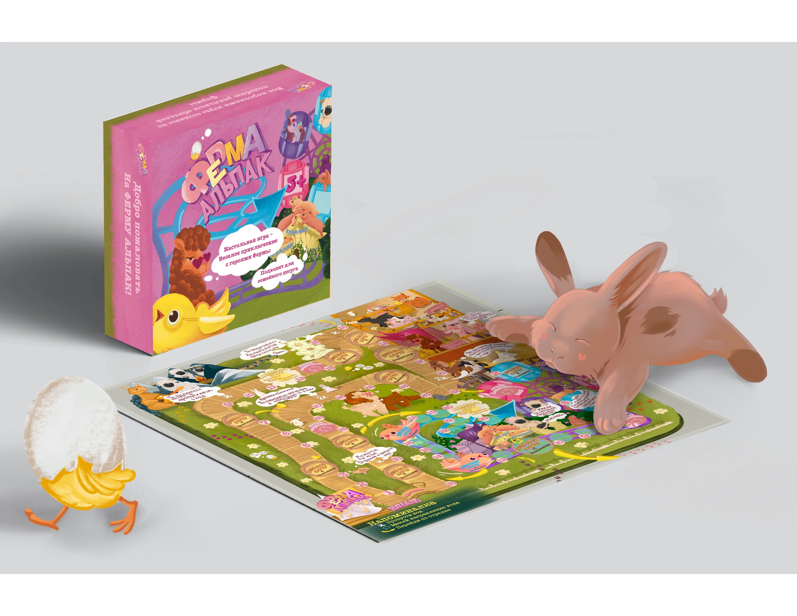 Ферма Альпак Настольная Игра — Изображение №3 — Брендинг, Иллюстрация на Dprofile