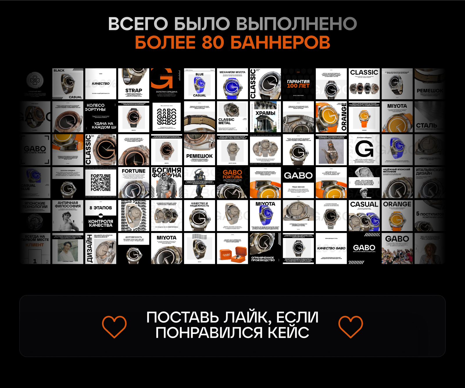 Дизайн баннеров постов для соц сетей бренда часов — Изображение №4 — Брендинг, Графика на Dprofile
