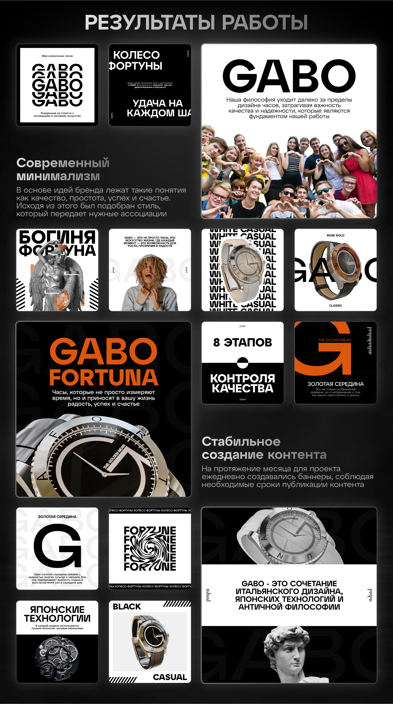 Дизайн баннеров постов для соц сетей бренда часов — Изображение №3 — Брендинг, Графика на Dprofile