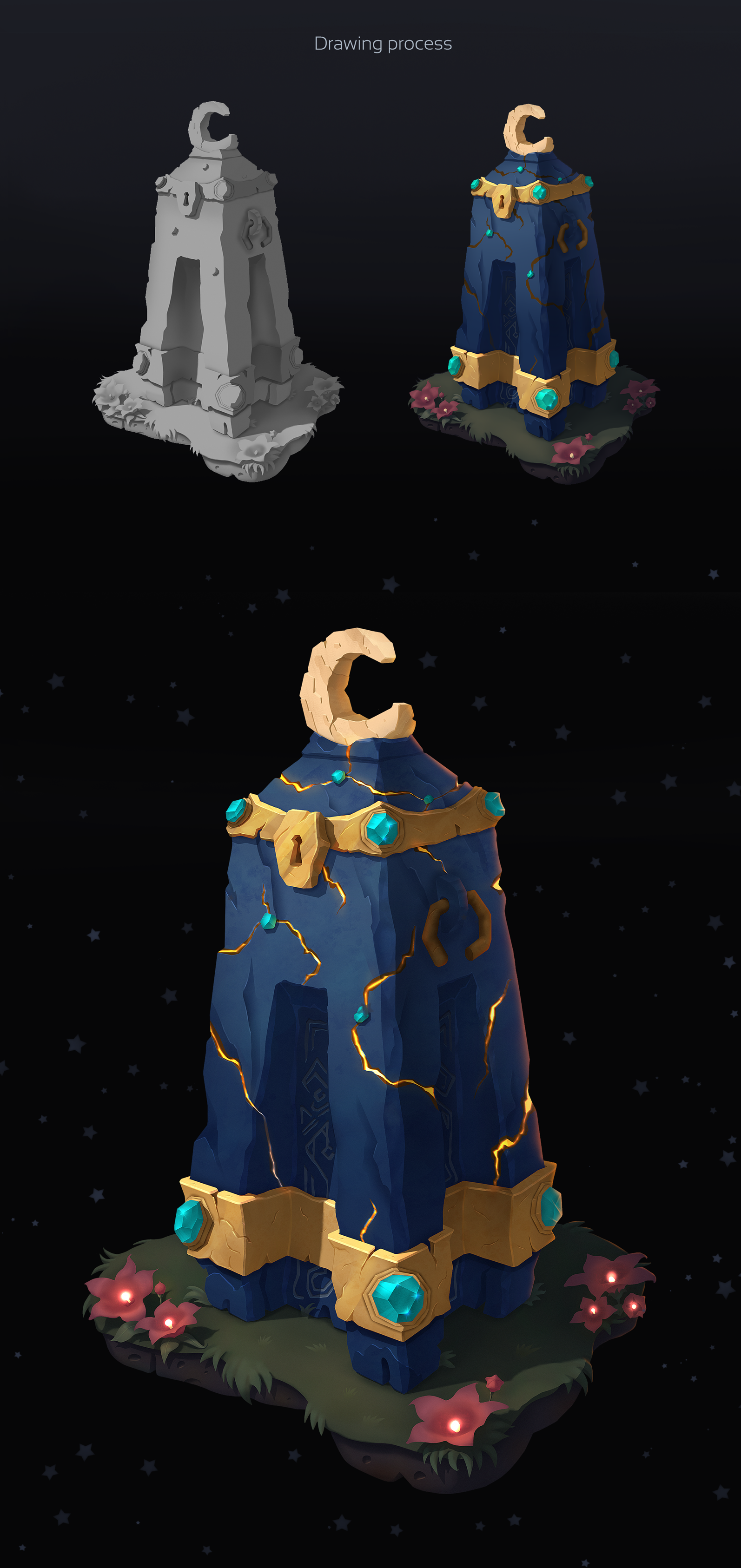 Night chest•Game concept art — Изображение №5 — Иллюстрация на Dprofile