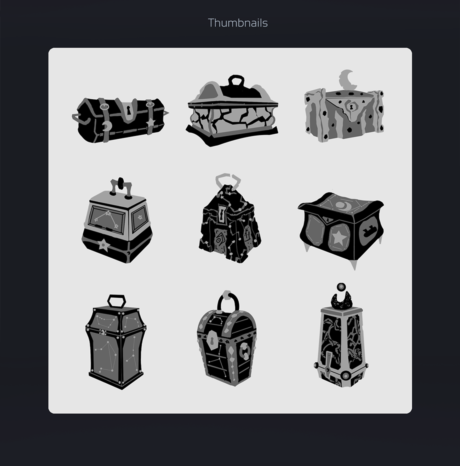 Night chest•Game concept art — Изображение №4 — Иллюстрация на Dprofile