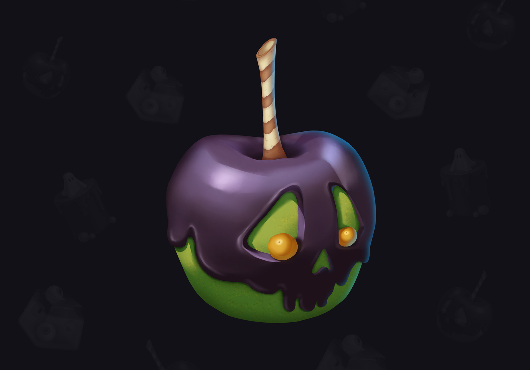 Halloween sweets•Game concept art — Изображение №4 — Иллюстрация на Dprofile