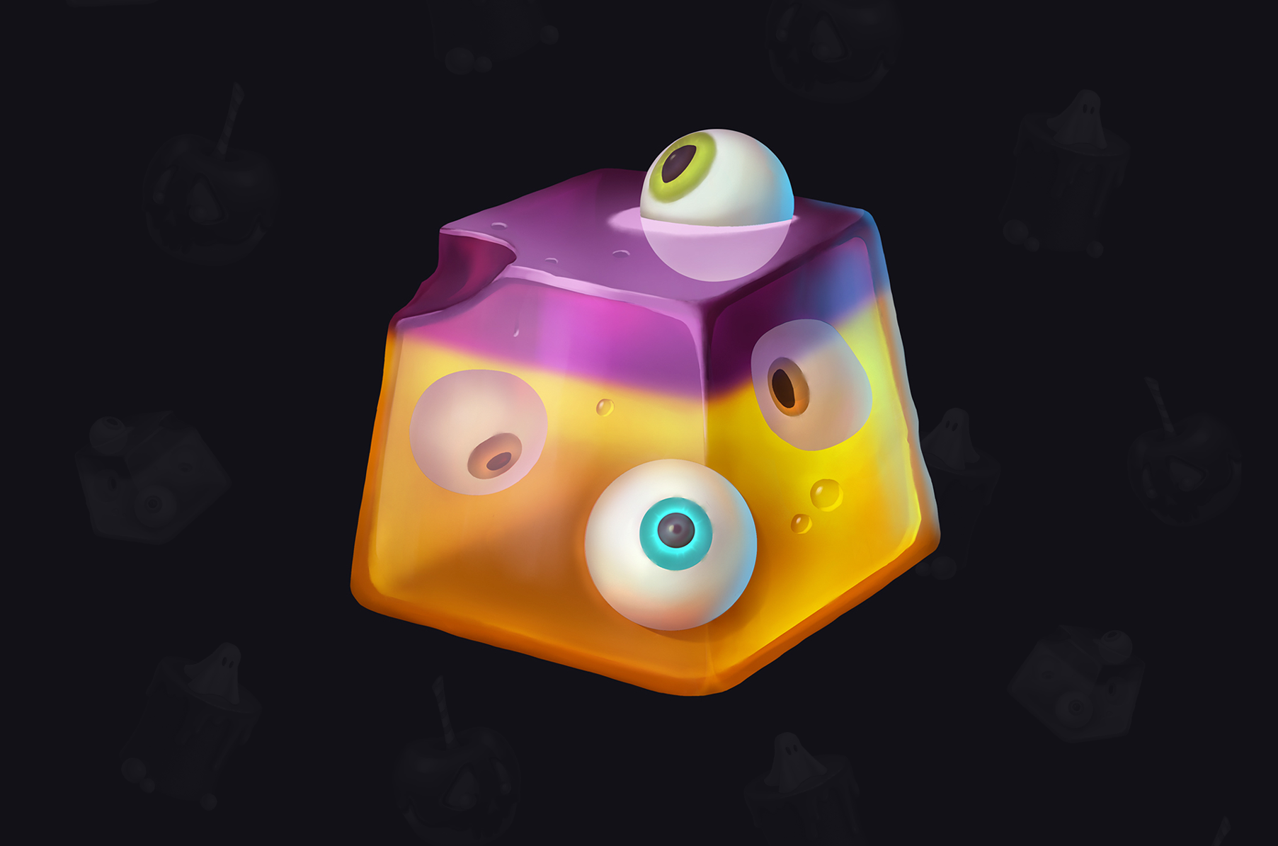 Halloween sweets•Game concept art — Изображение №3 — Иллюстрация на Dprofile