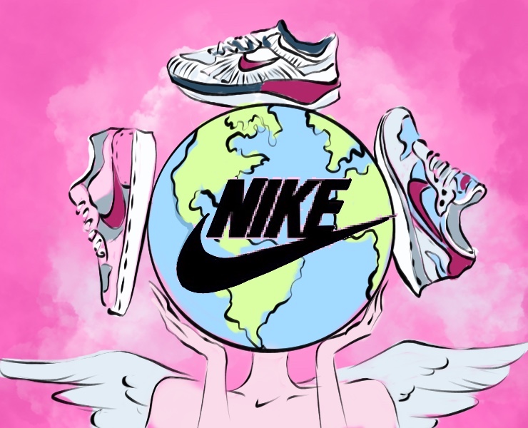 Реклама кроссовок NIKE — Брендинг, Иллюстрация на Dprofile