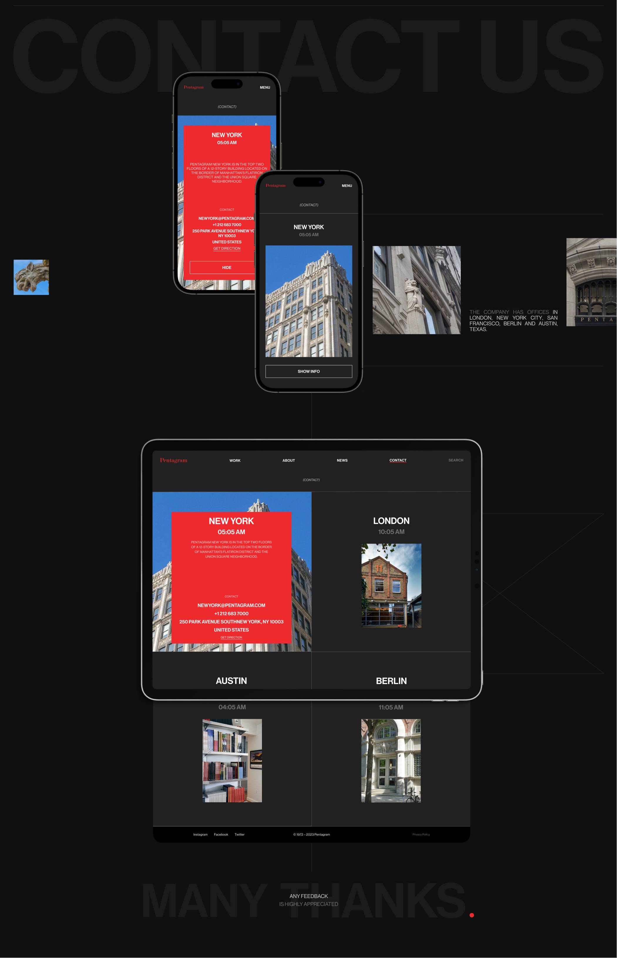 Pentagram l Website Redesign Concept — Изображение №5 — Интерфейсы, Брендинг на Dprofile