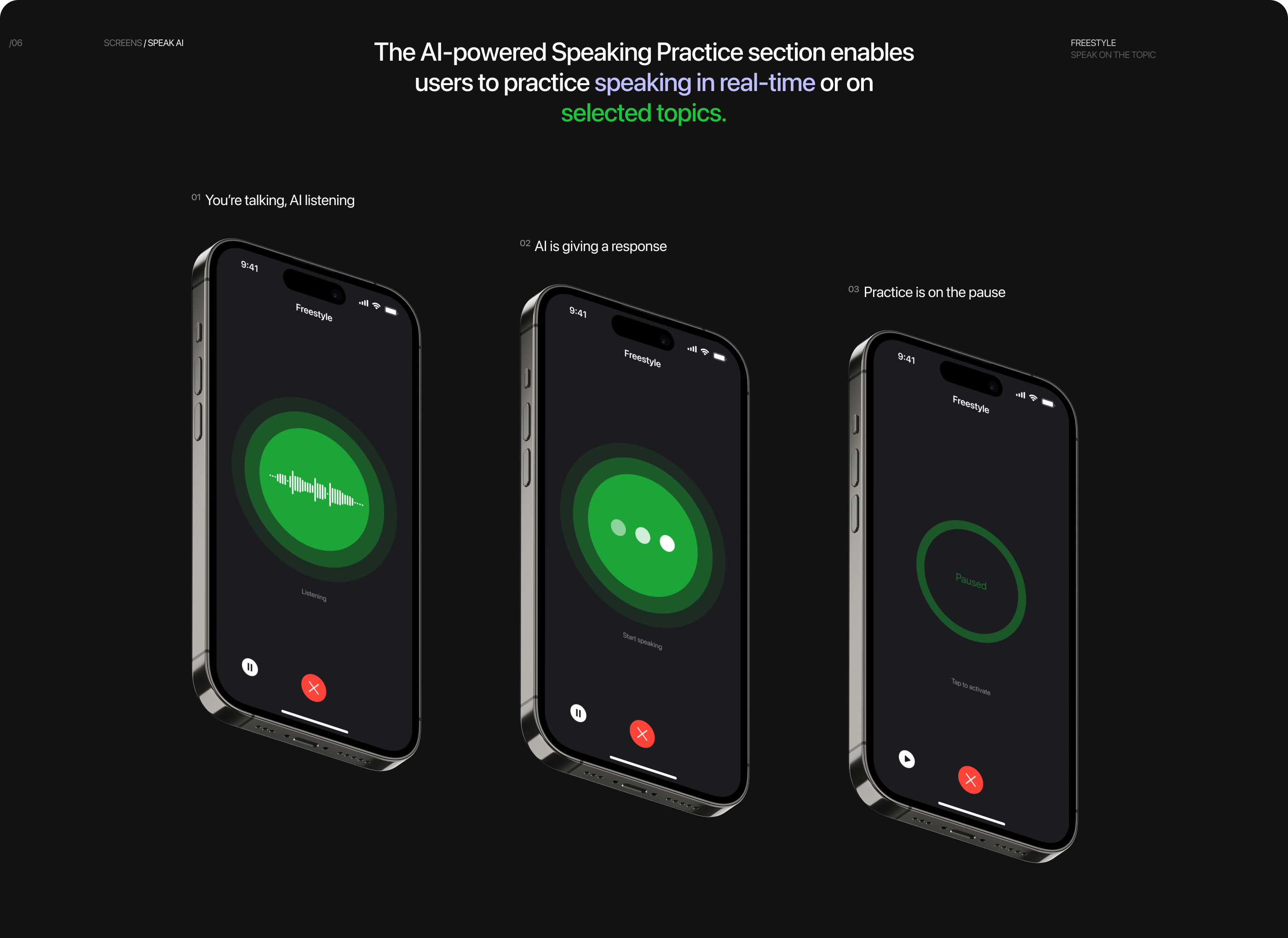 Speak AI | Mobile App — Изображение №13 — Интерфейсы на Dprofile