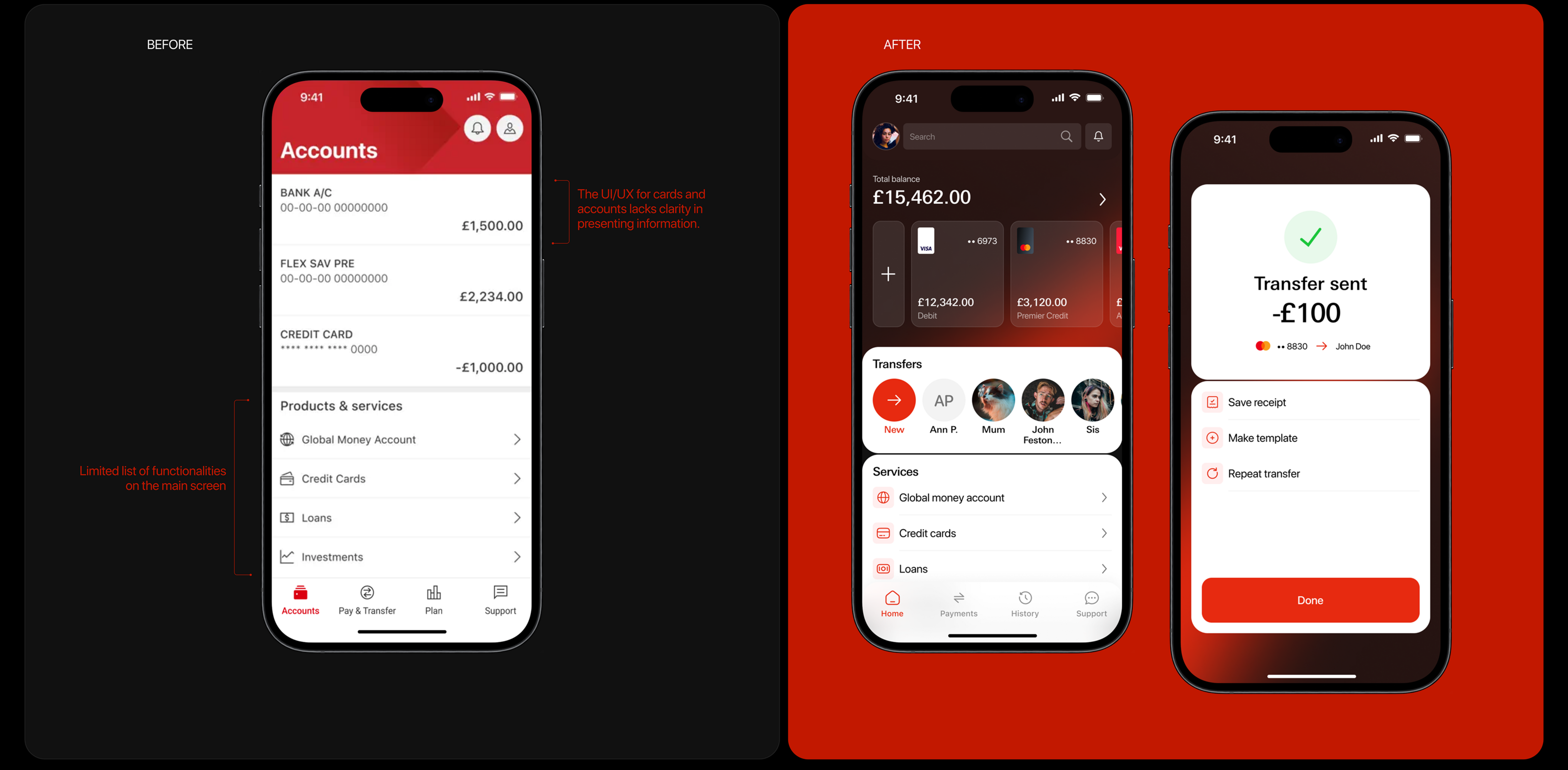 HSBC online banking app — Изображение №3 — Интерфейсы на Dprofile