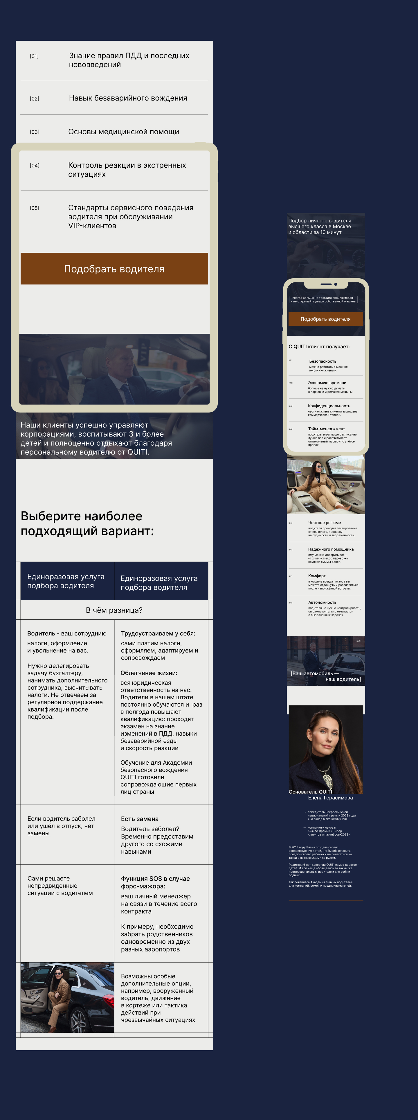 Мобильный сайт для сервиса по подбору водителей — Изображение №6 — Интерфейсы, Маркетинг на Dprofile