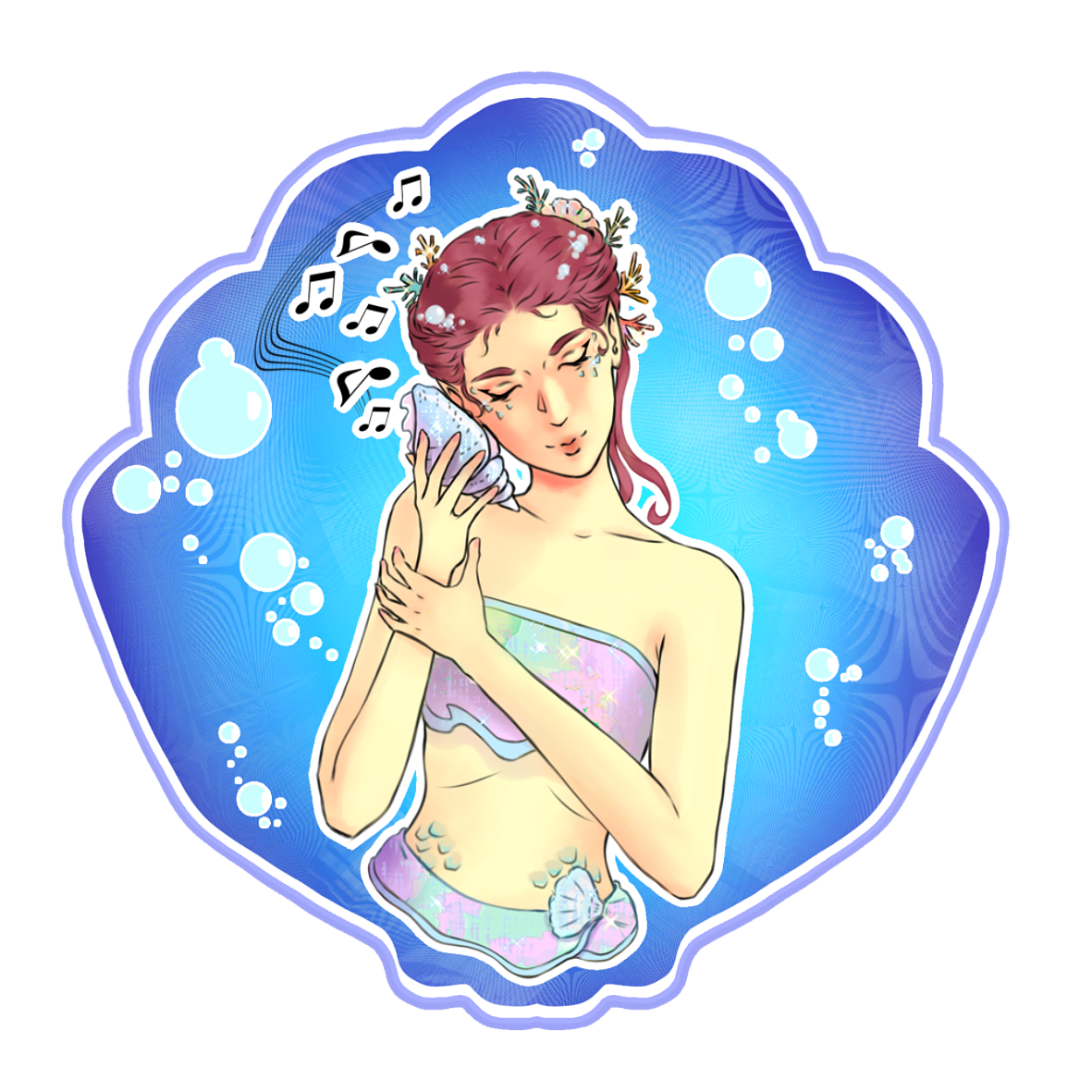 Стикеры "Русалки" — Изображение №2 — Иллюстрация на Dprofile