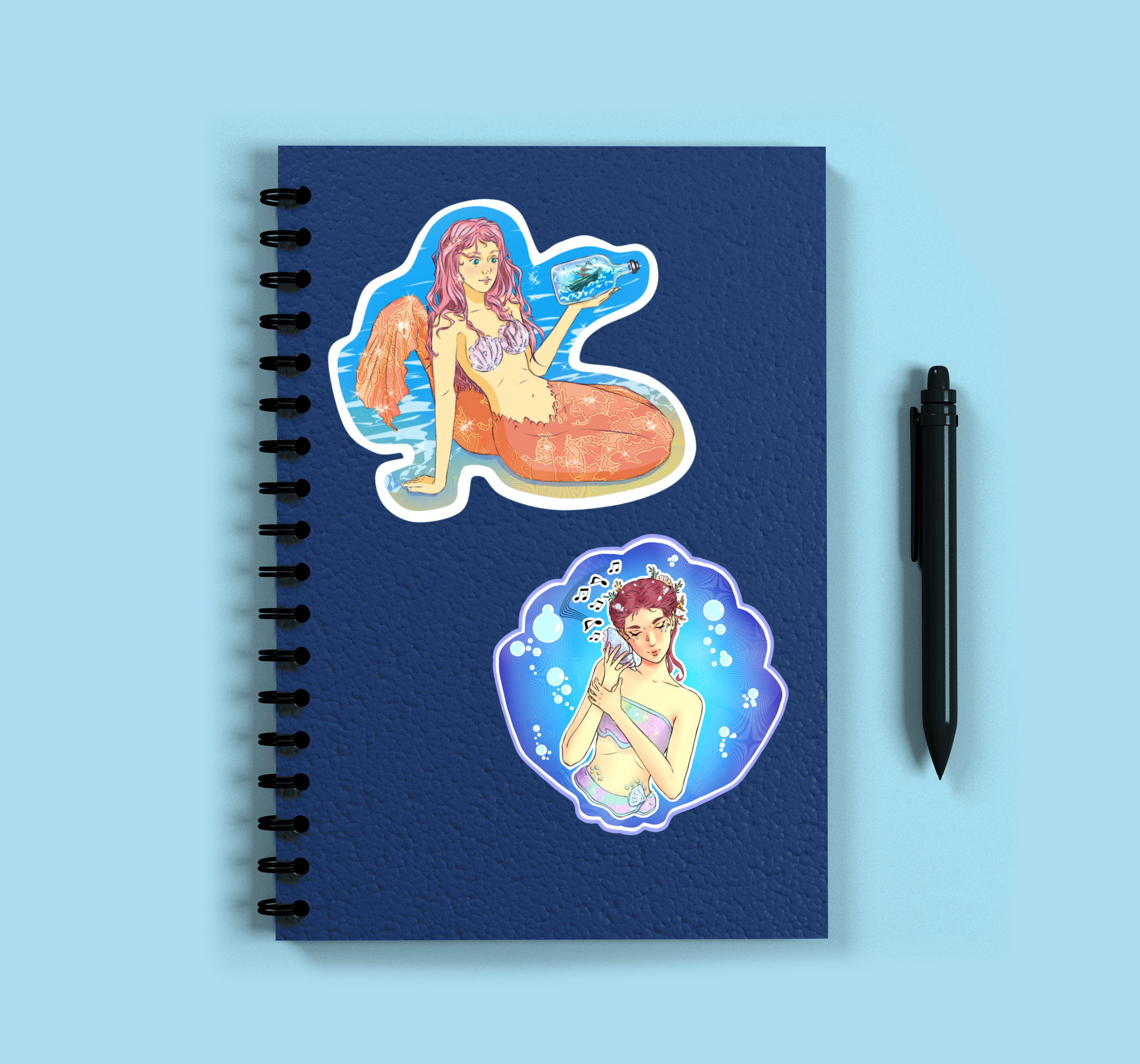 Стикеры "Русалки" — Изображение №5 — Иллюстрация на Dprofile