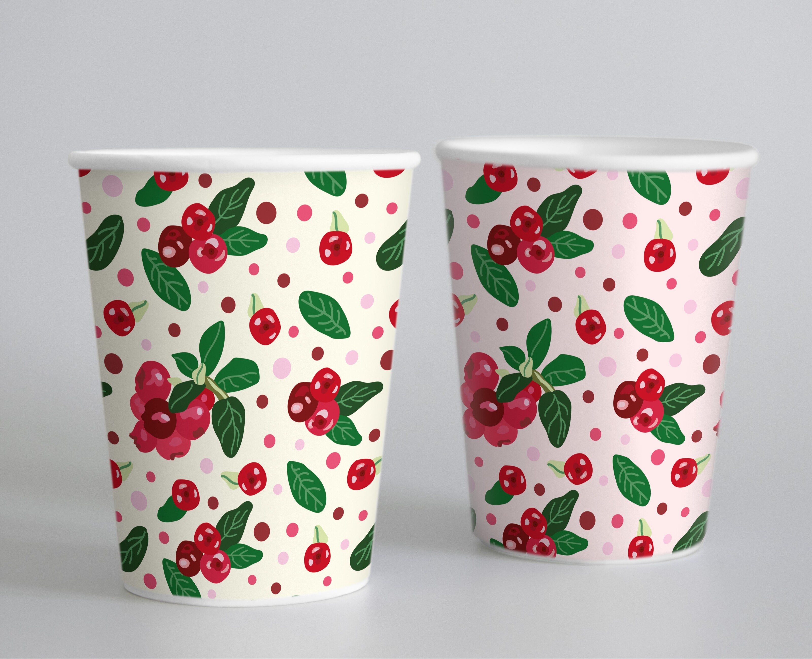 Паттерны ягоды брусники | Cowberry patterns на Dprofile
