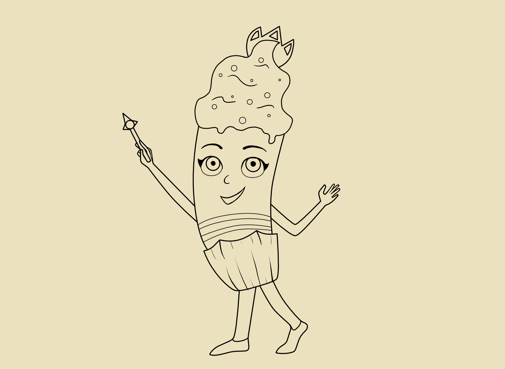 Маскот кафе "сказочный вкус" — Изображение №6 — Иллюстрация на Dprofile