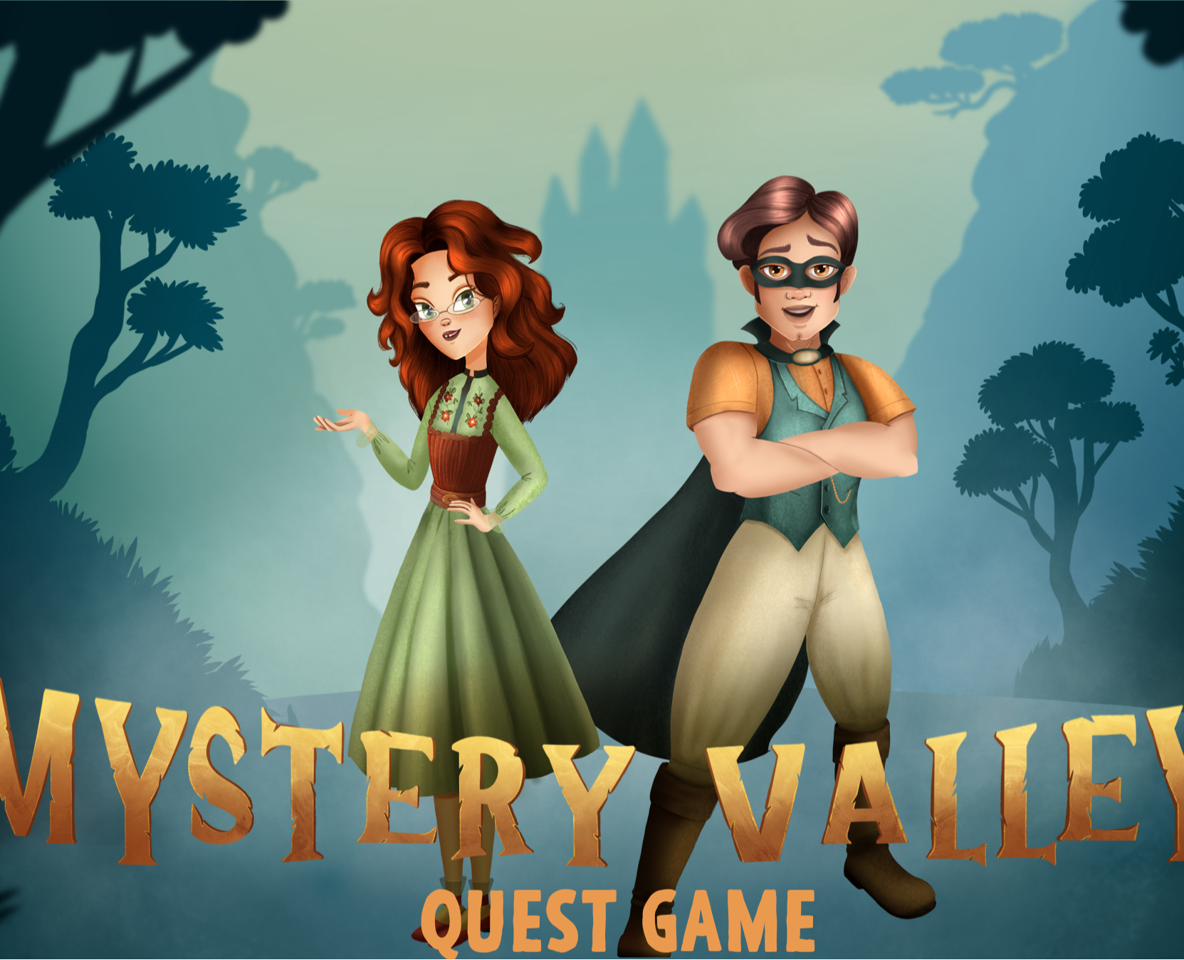 Дизайн персонажей для игры квеста Mystery Valley — Интерфейсы, Иллюстрация на Dprofile