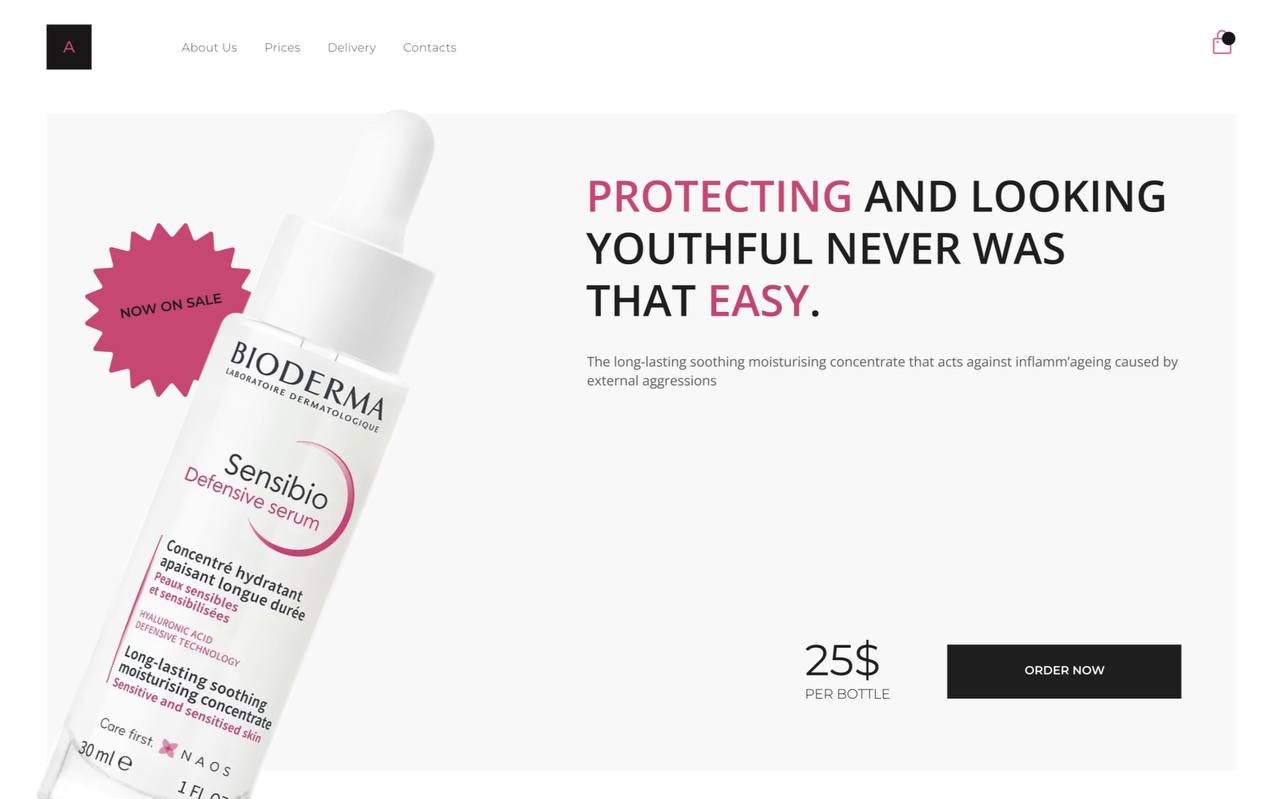 Дизайн страницы магазина Bioderma — Изображение №1 — Интерфейсы на Dprofile