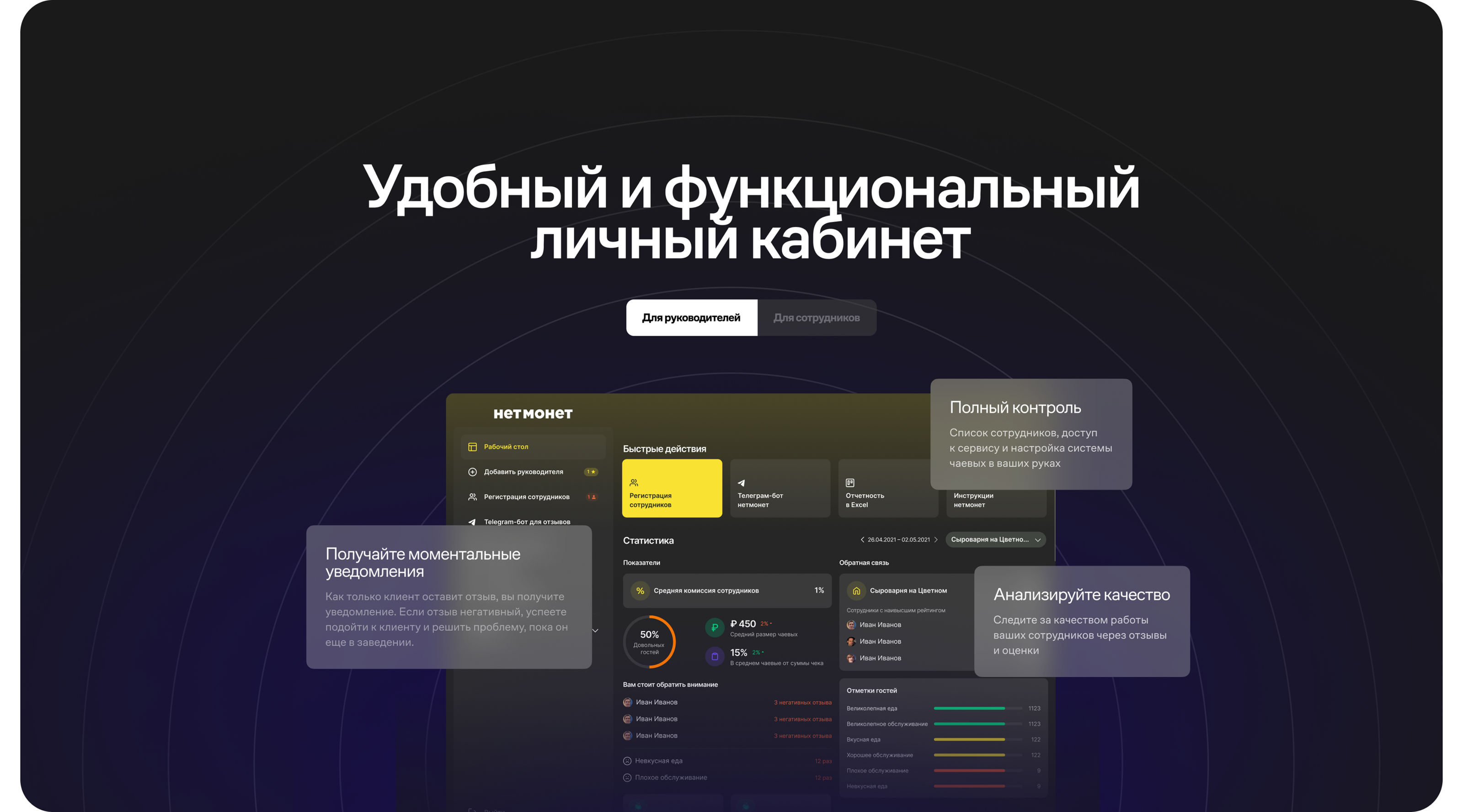 нетмонет | лендинг для сервиса онлайн-чаевых — Изображение №8 — Интерфейсы на Dprofile