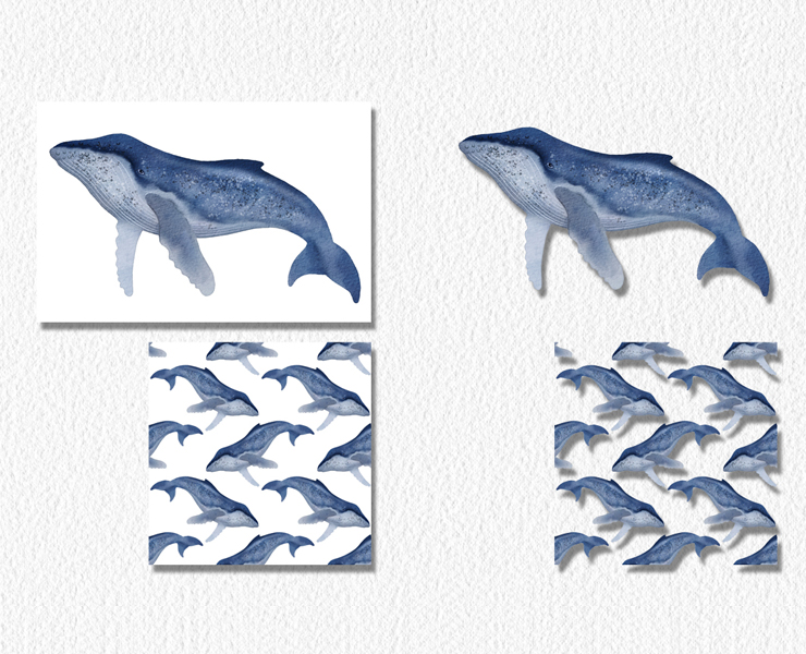 Цифровая графика, горбатый кит — Изображение №2 — Иллюстрация, Графика на Dprofile