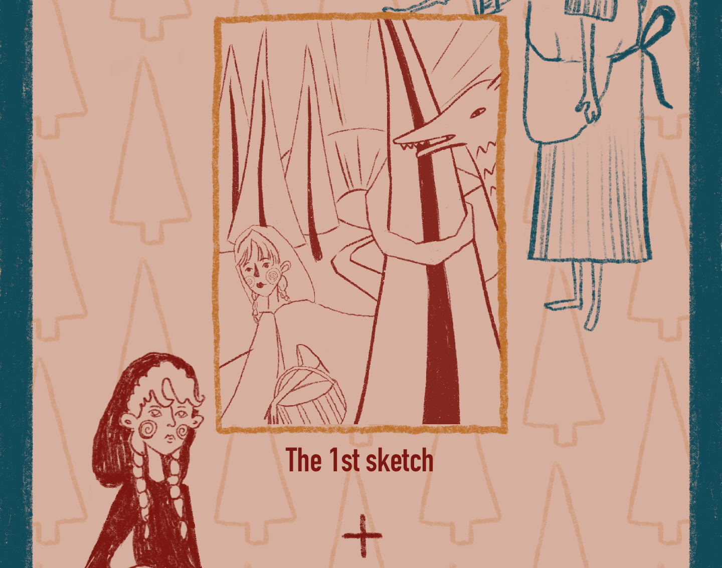 Обложка детской книги "Красная шапочка" — Изображение №3 — Иллюстрация на Dprofile