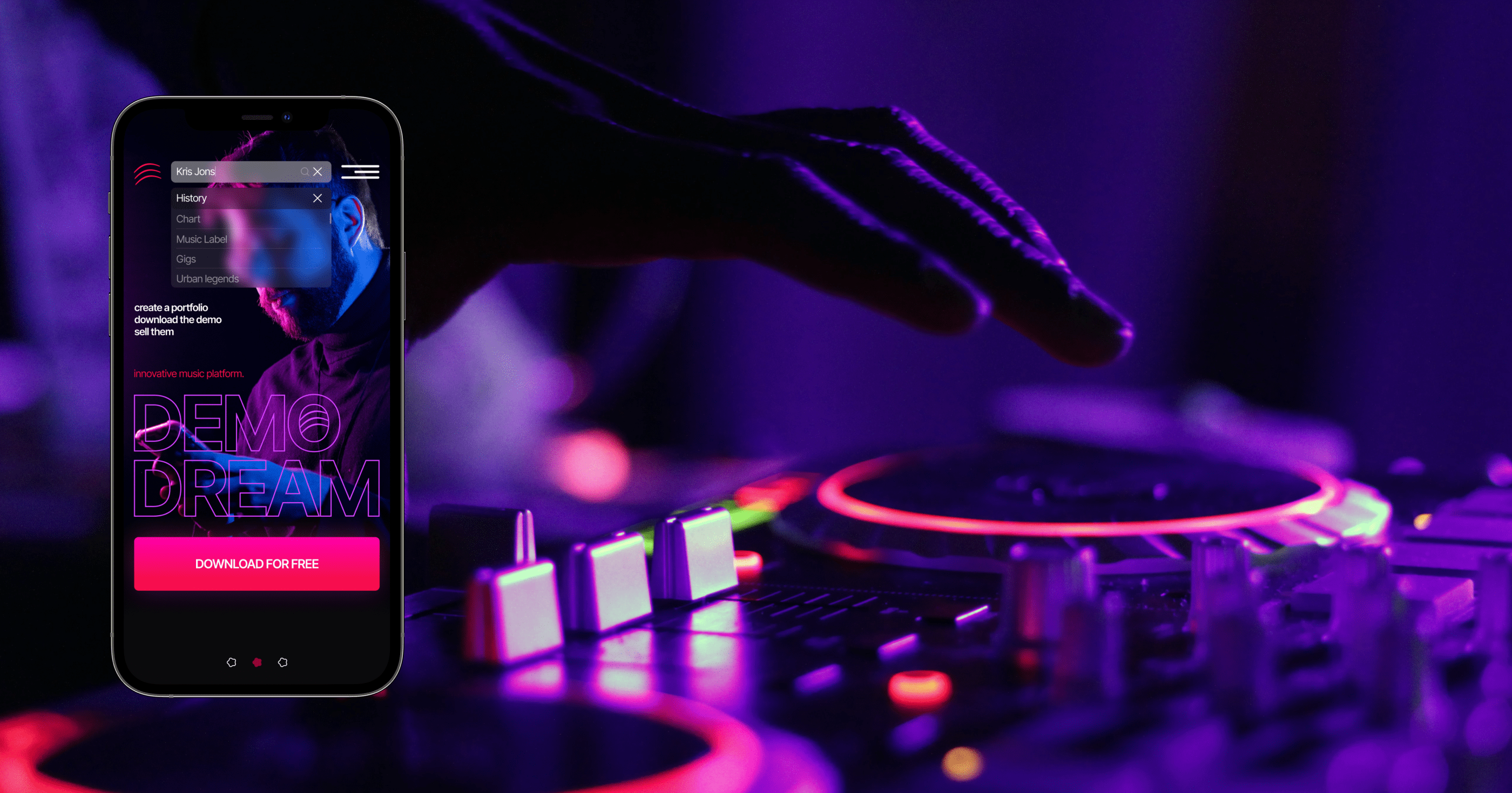 MUSIC INNOVATION PLATFORM. MOBILE VERSION. UX/UI. — Изображение №2 — Интерфейсы на Dprofile