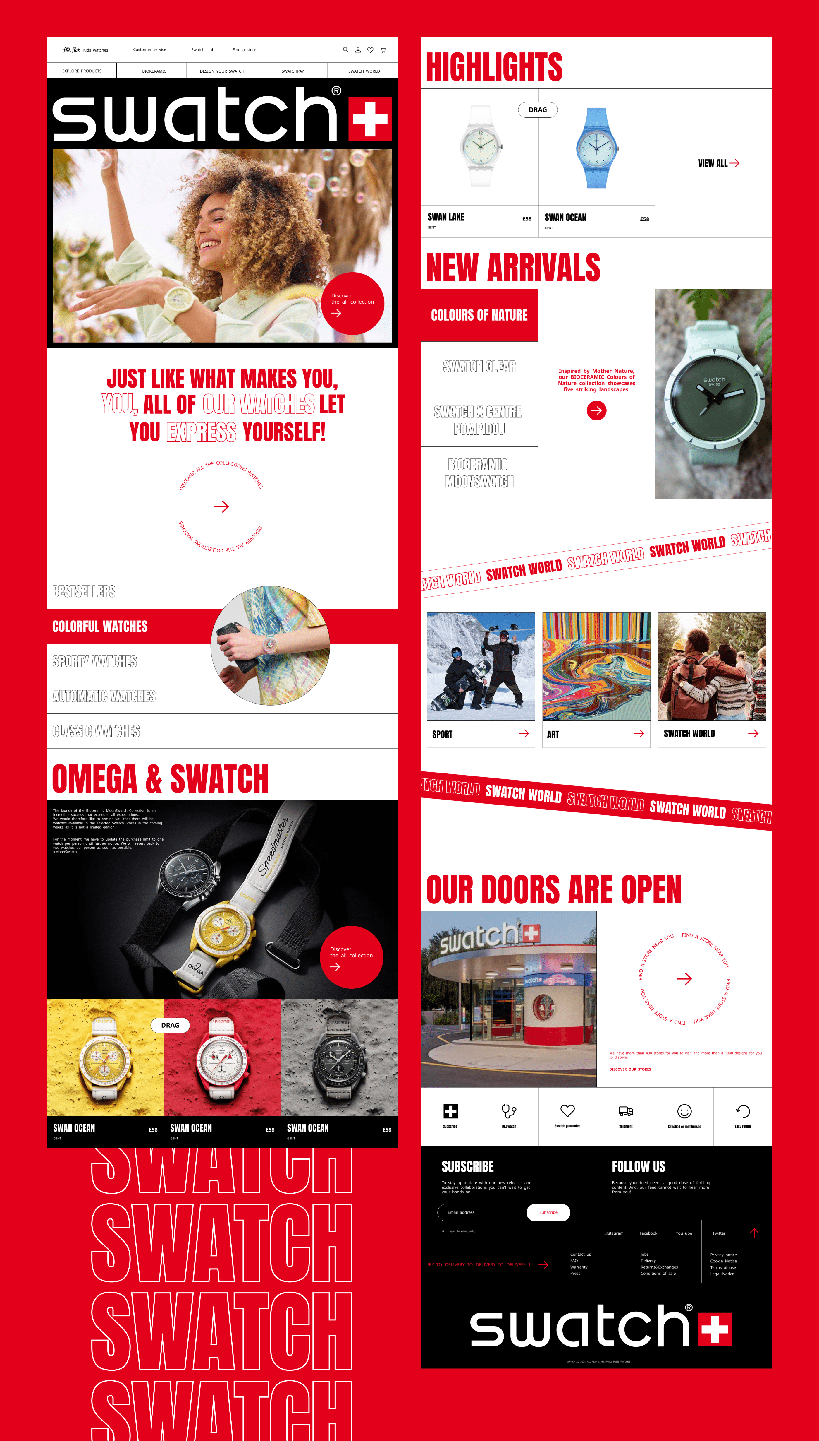 SWATCH | E-commerce redesign — Изображение №2 — Интерфейсы на Dprofile