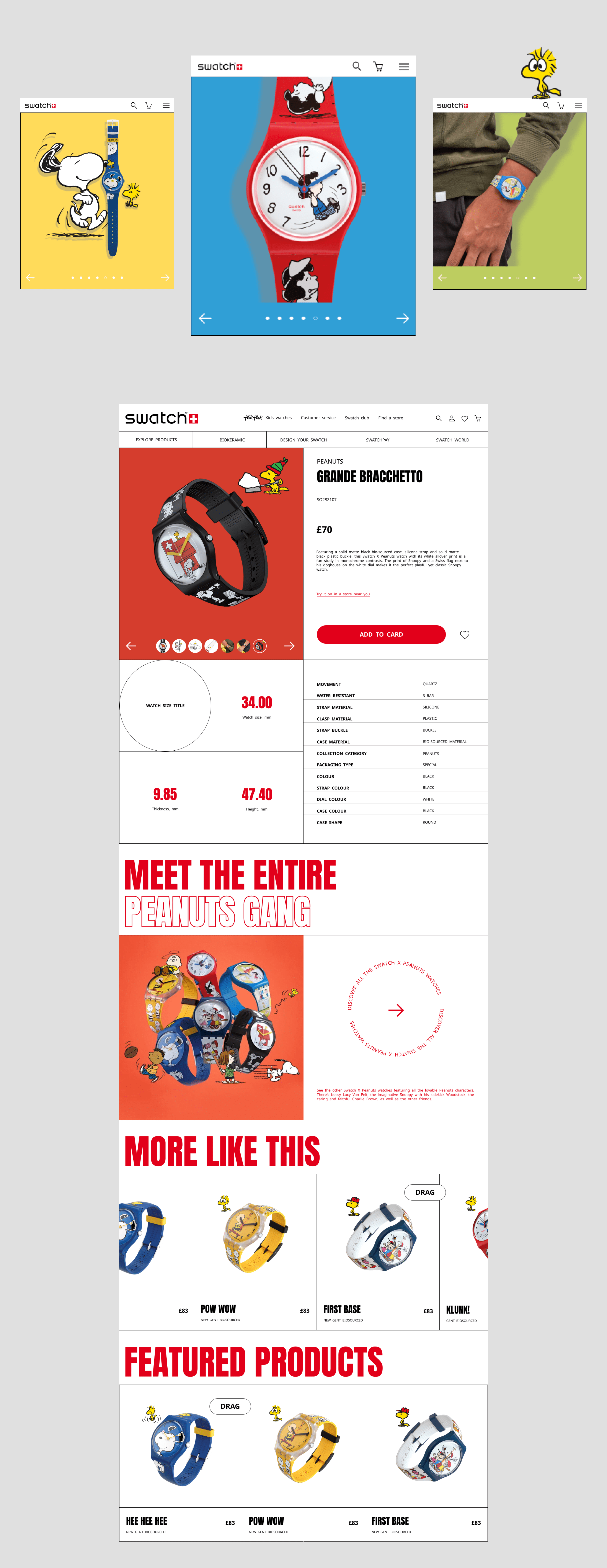 SWATCH | E-commerce redesign — Изображение №4 — Интерфейсы на Dprofile