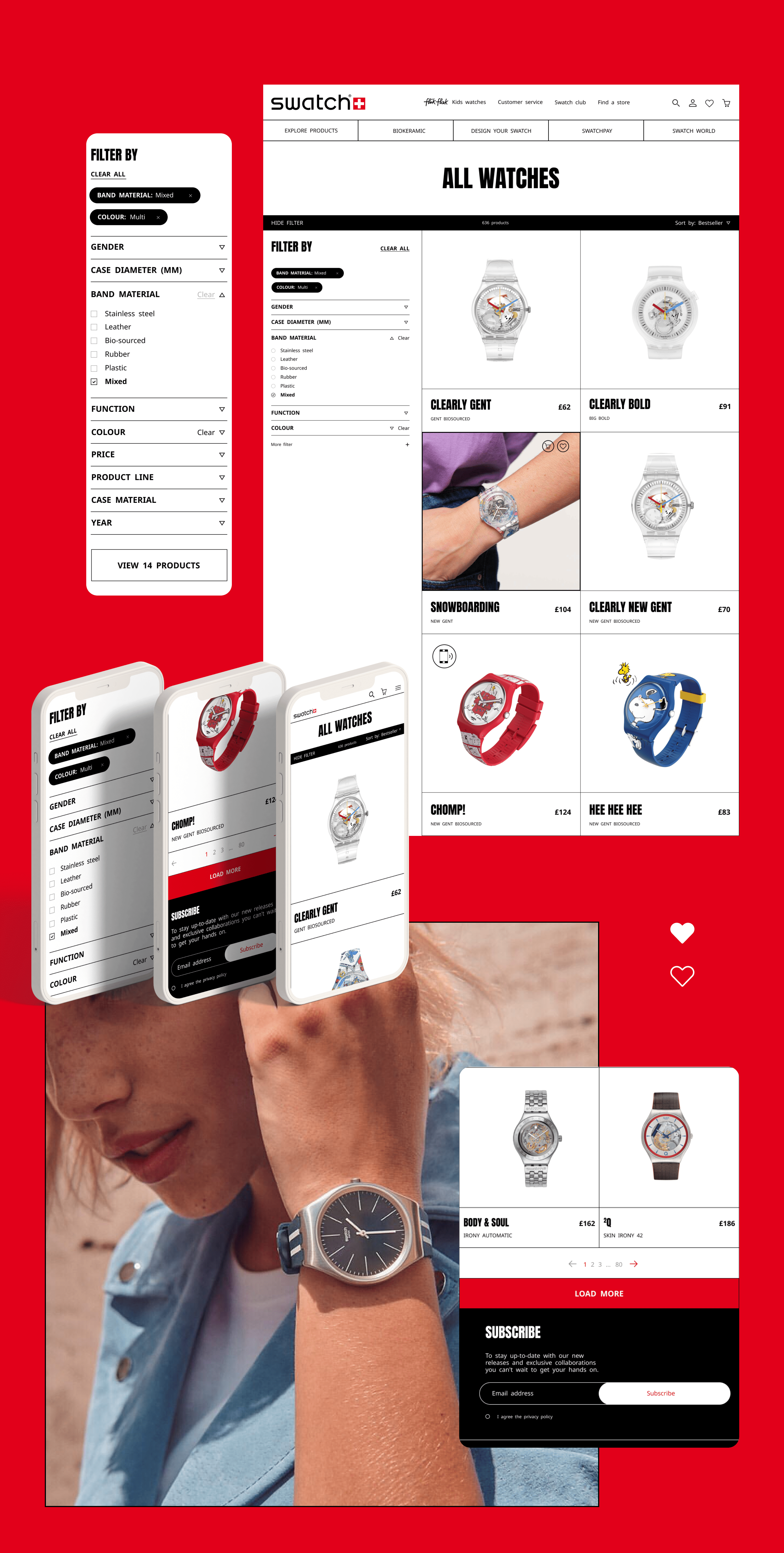 SWATCH | E-commerce redesign — Изображение №3 — Интерфейсы на Dprofile