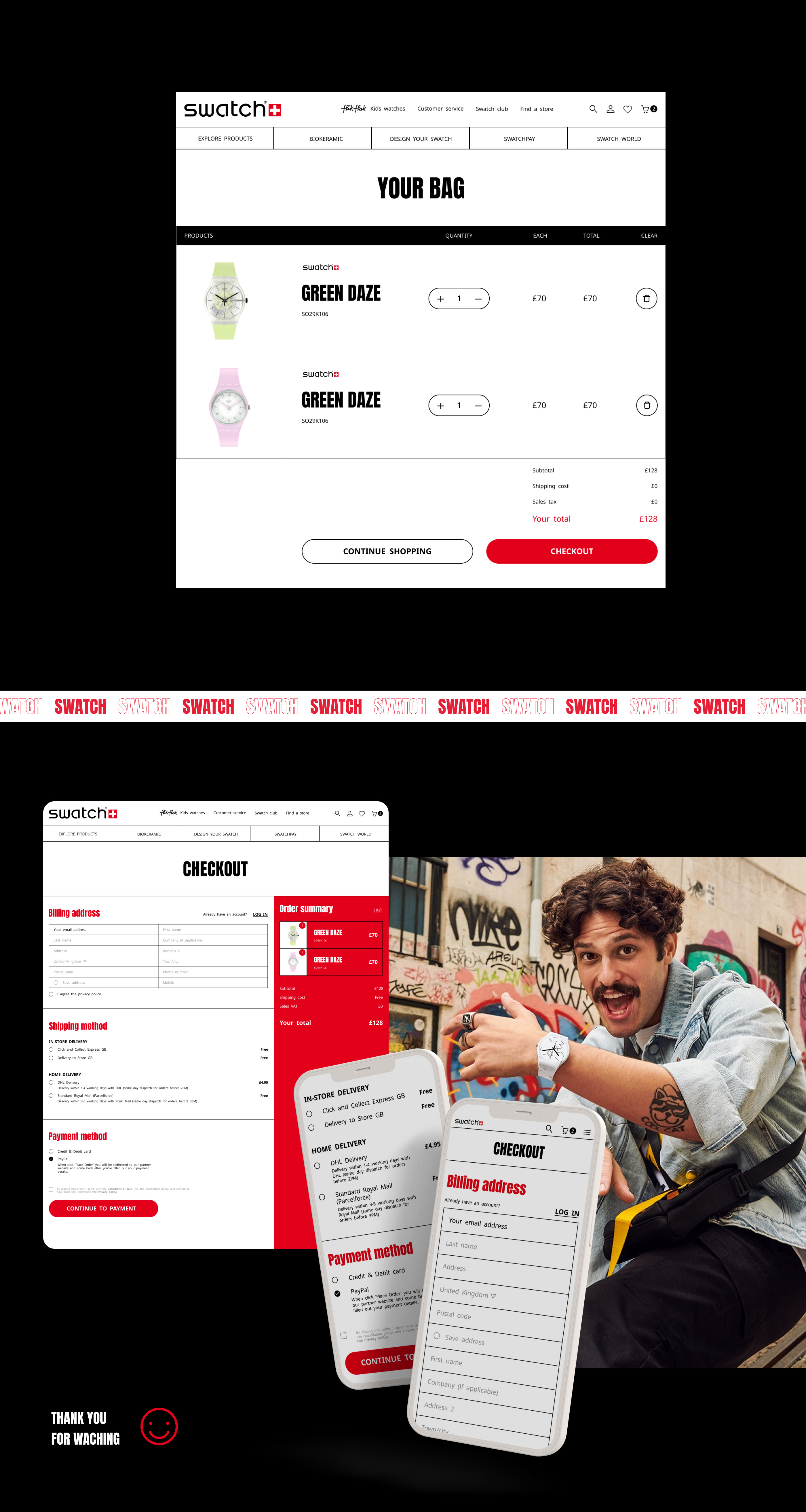 SWATCH | E-commerce redesign — Изображение №7 — Интерфейсы на Dprofile