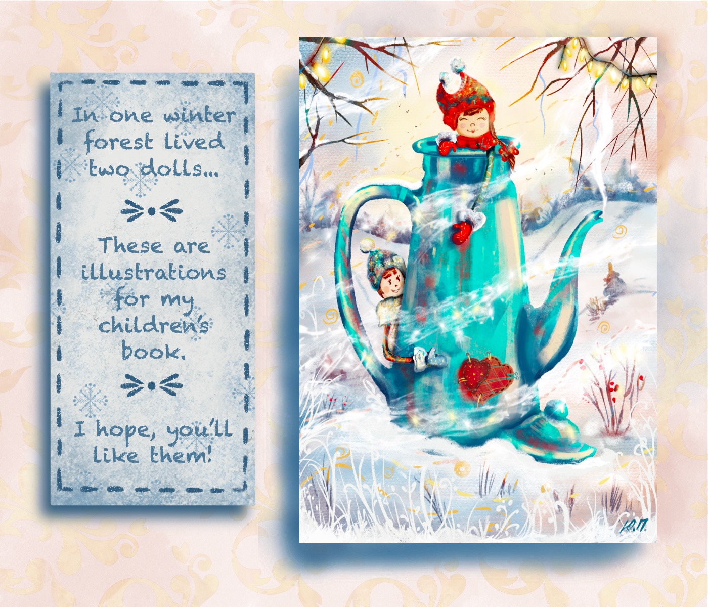 Помпончик и Вафелька — Изображение №1 — Иллюстрация, Графика на Dprofile