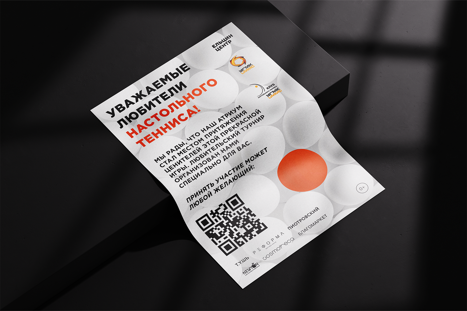 Айдентика фестиваля настольного тенниса в Ельцин Центре — Изображение №2 — Брендинг, Графика на Dprofile