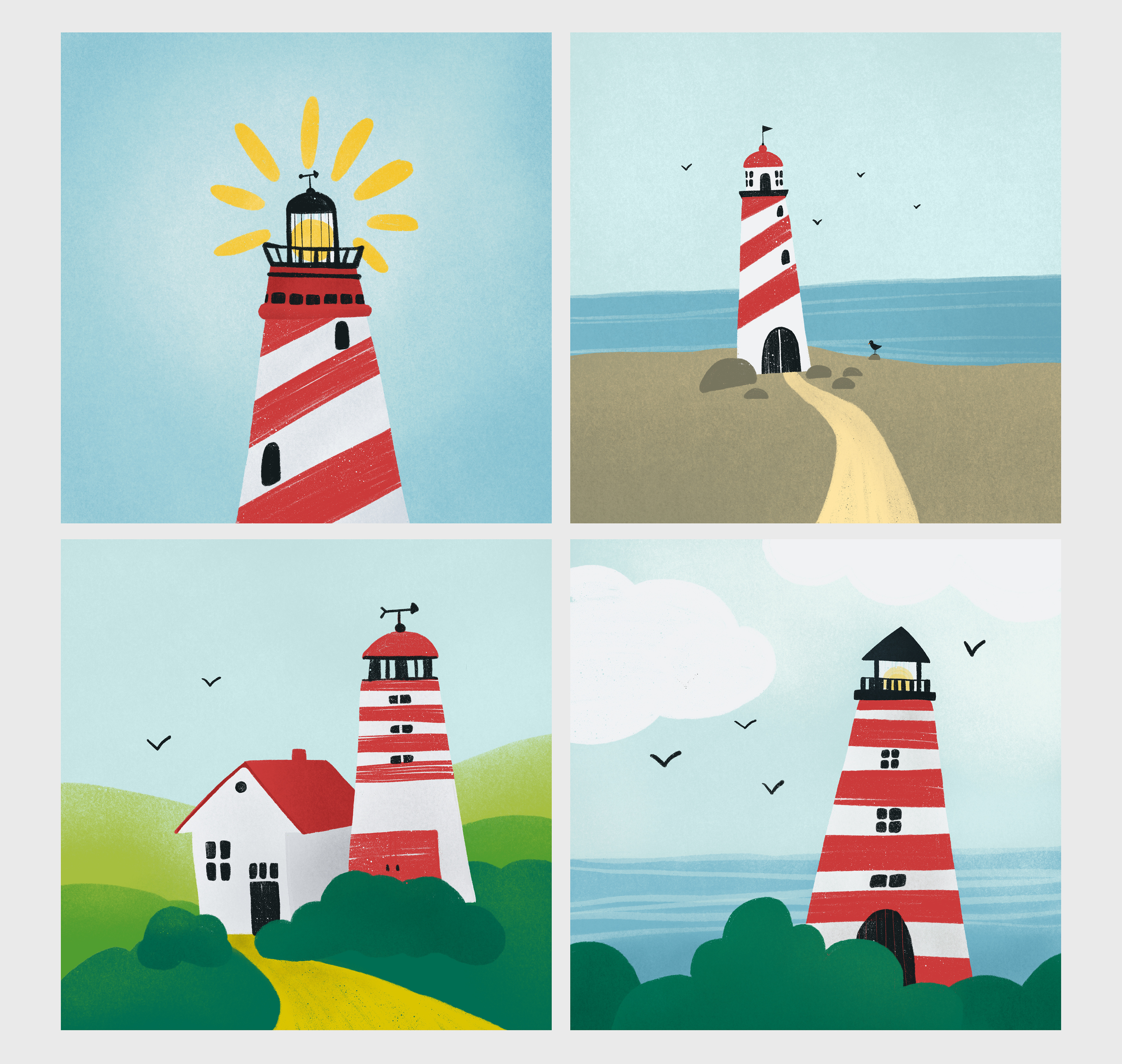 My sea heart. Стикеры, постеры, открытки. — Изображение №4 — Иллюстрация, Графика на Dprofile